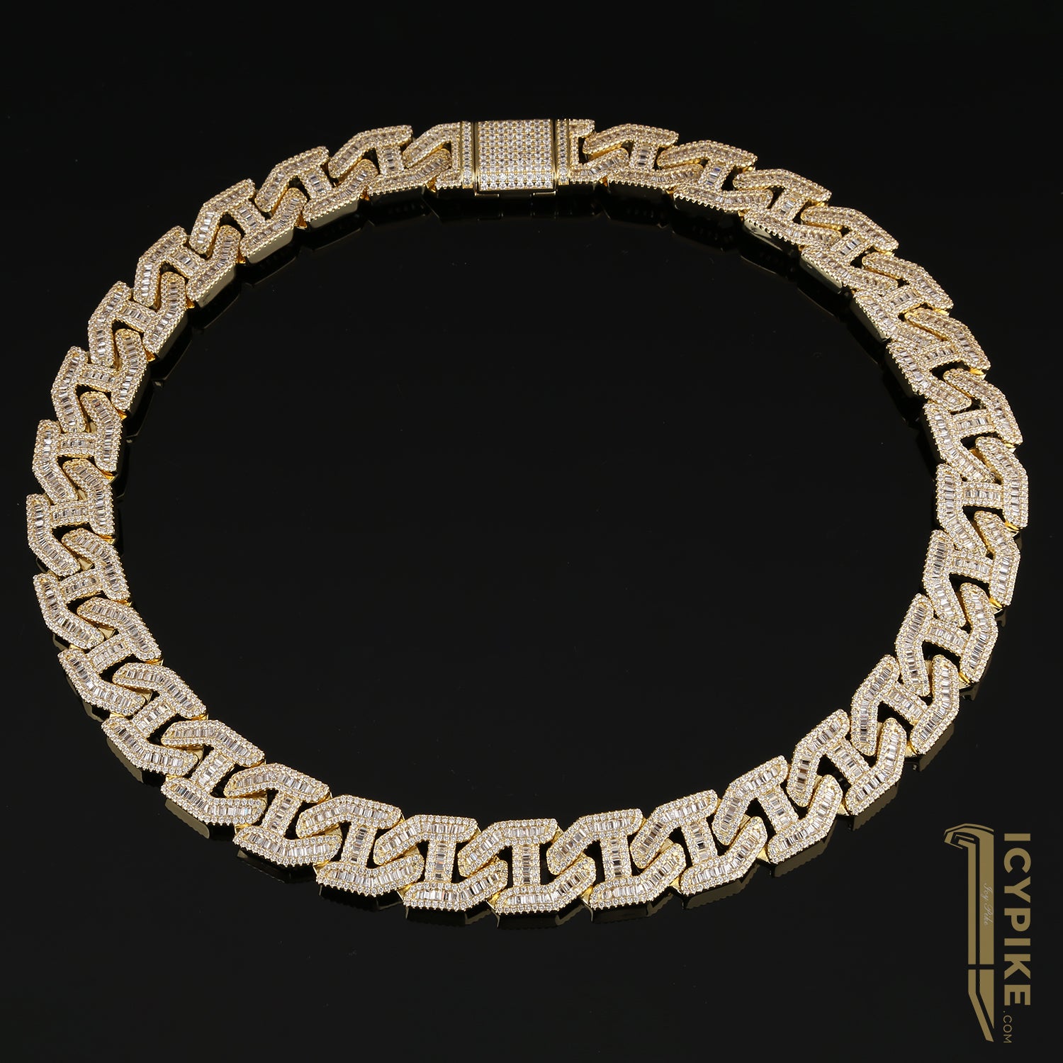 16.6mm 14K Gold Plated Cuban Link Chain - {{ cuban link}} Chain