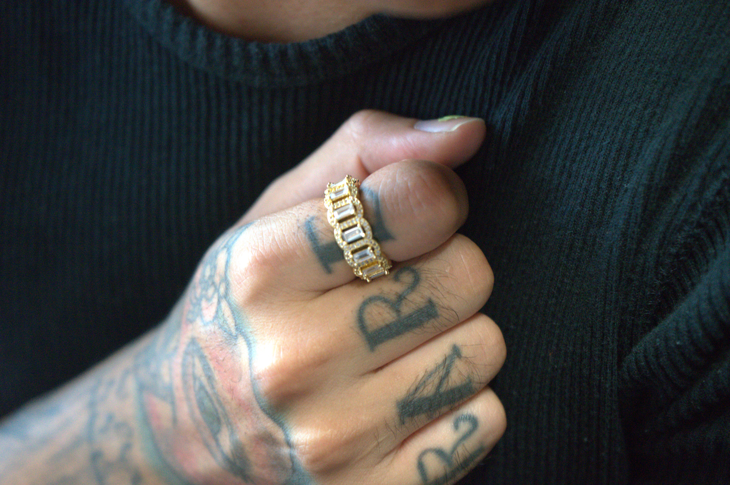 18K Gold Baguette Ring