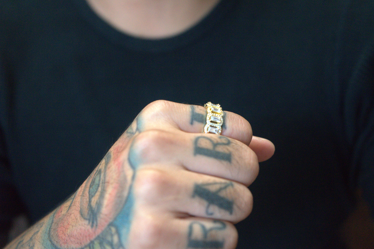 18K Gold Baguette Ring