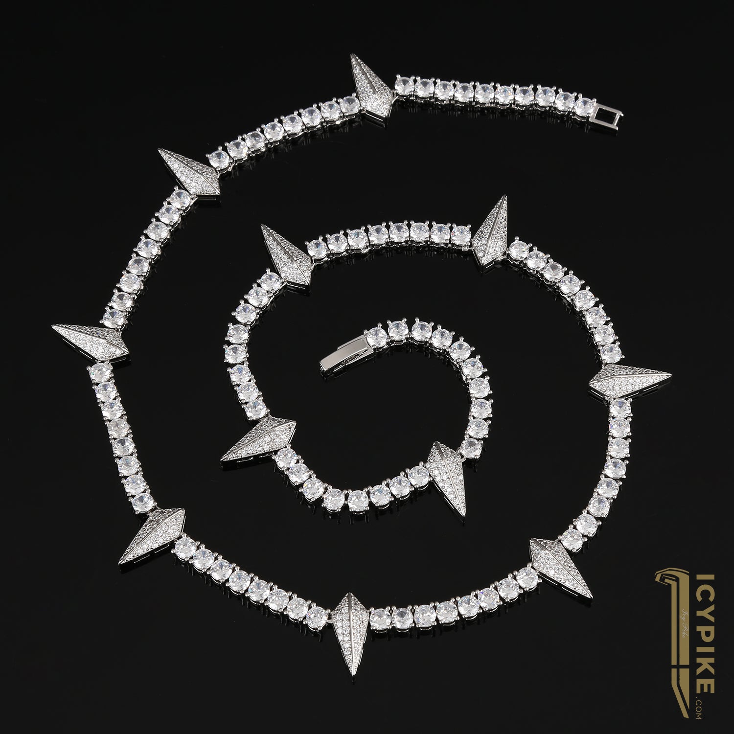4mm 14k Gold Plated Panther Necklace - {{ cuban link}} Chain