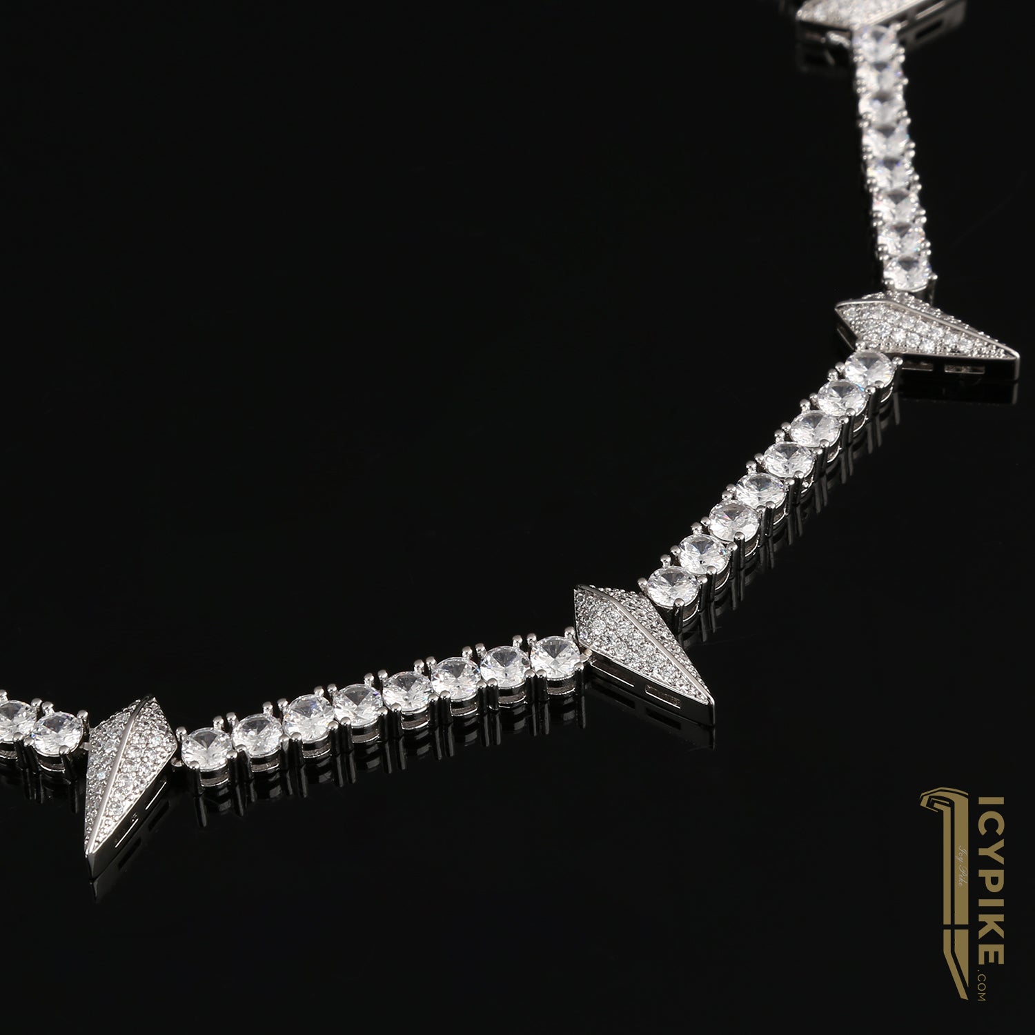 4mm 14k Gold Plated Panther Necklace - {{ cuban link}} Chain