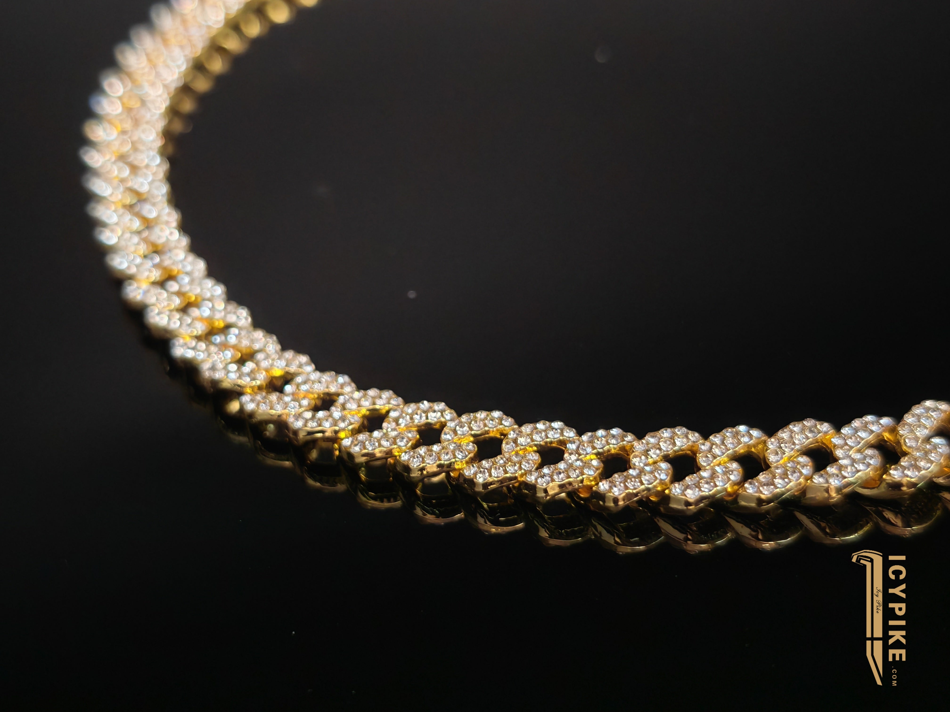 8.8mm Gold Plated Cuban Link Chain - {{ cuban link}} Chain