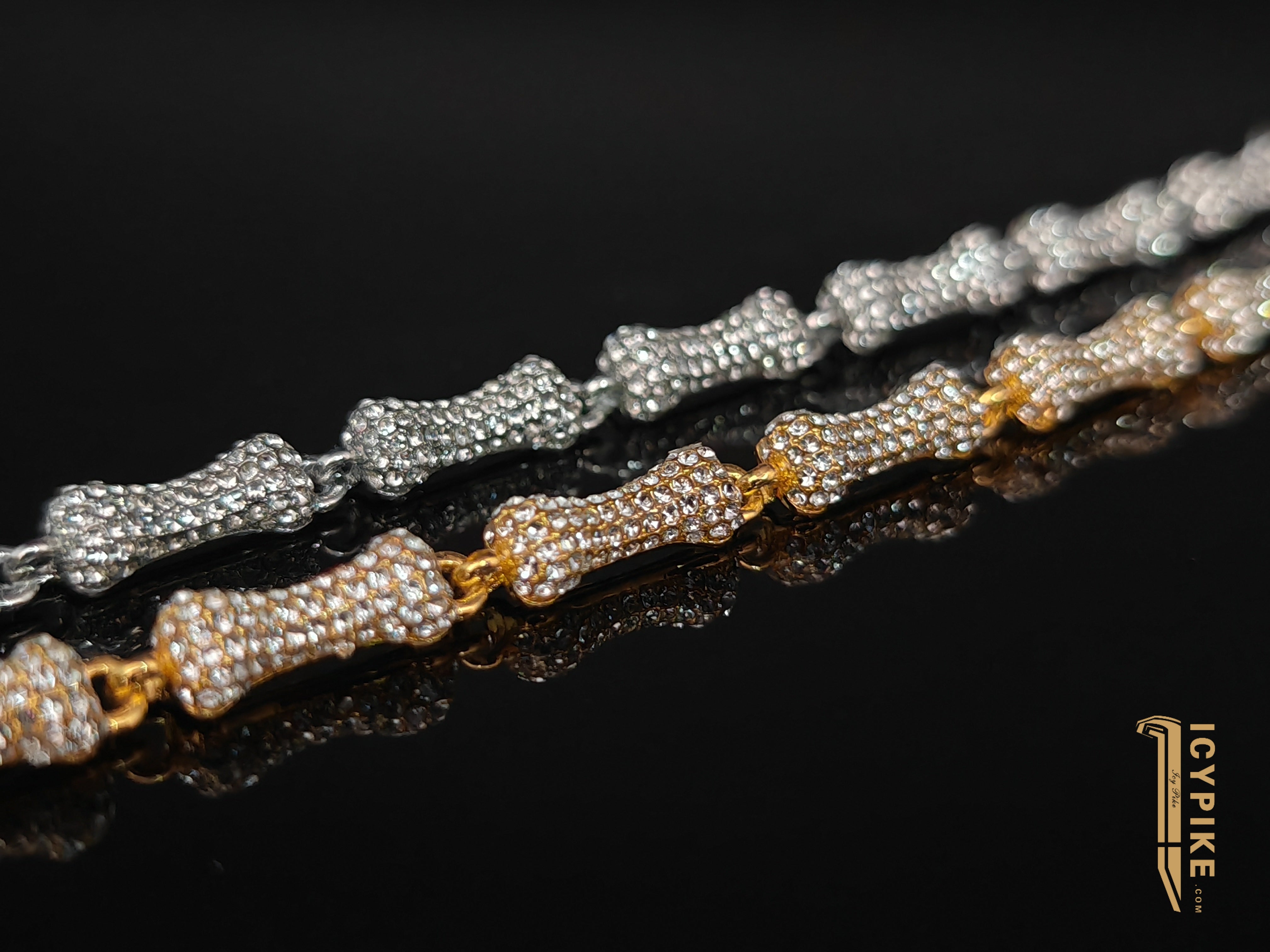 6.5mm Gold Plated Bone Bracelet - {{ cuban link}} Bracelet