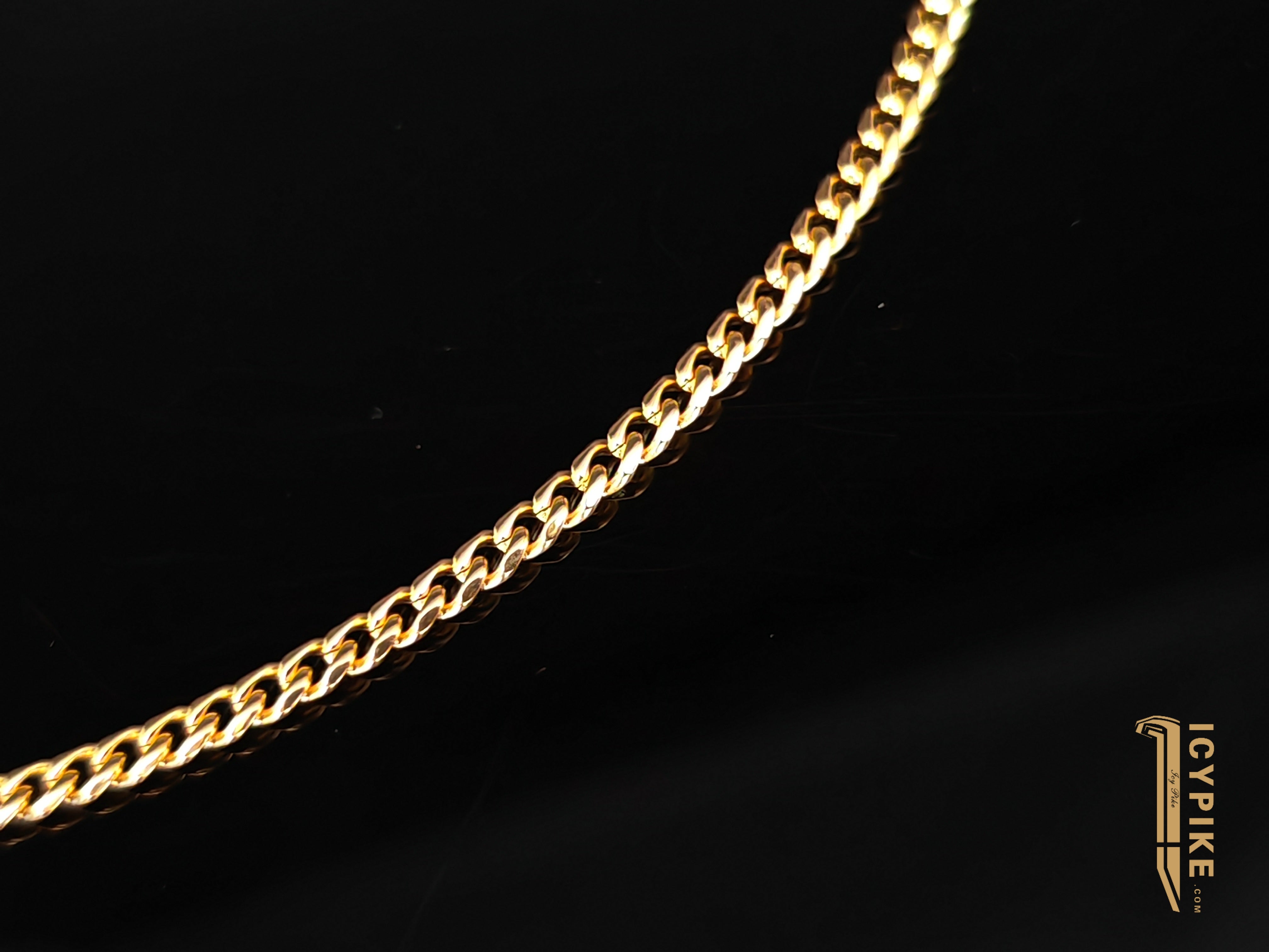 3mm Gold Plated Cuban Link Chain - {{ cuban link}} Chain