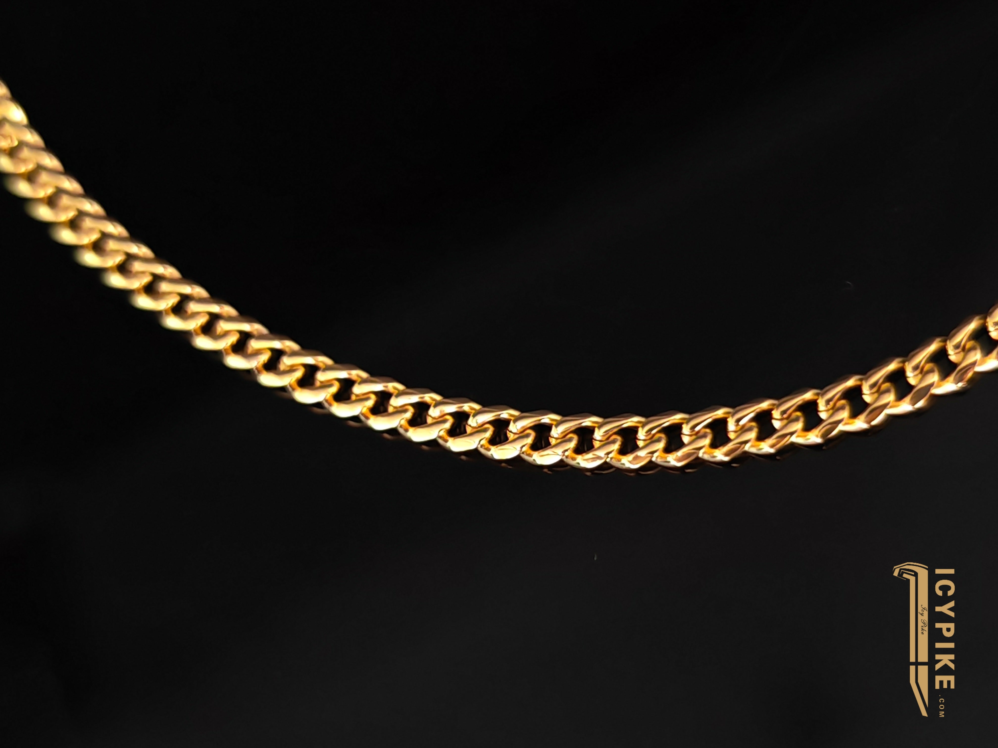 3mm Gold Plated Cuban Link Chain - {{ cuban link}} Chain