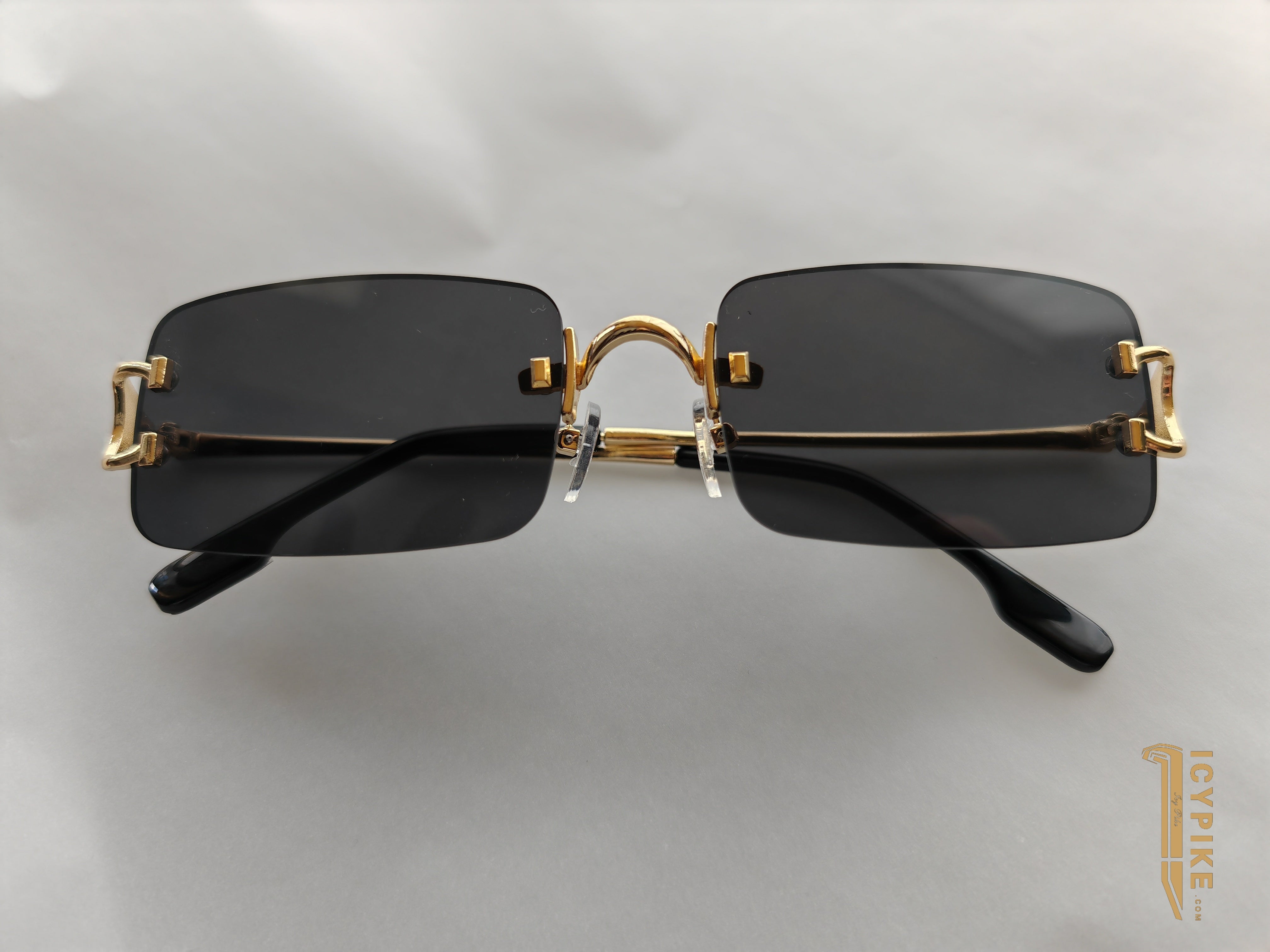ICYPIKE Gold Frame Sunglasses - {{ cuban link}} Sunglasses