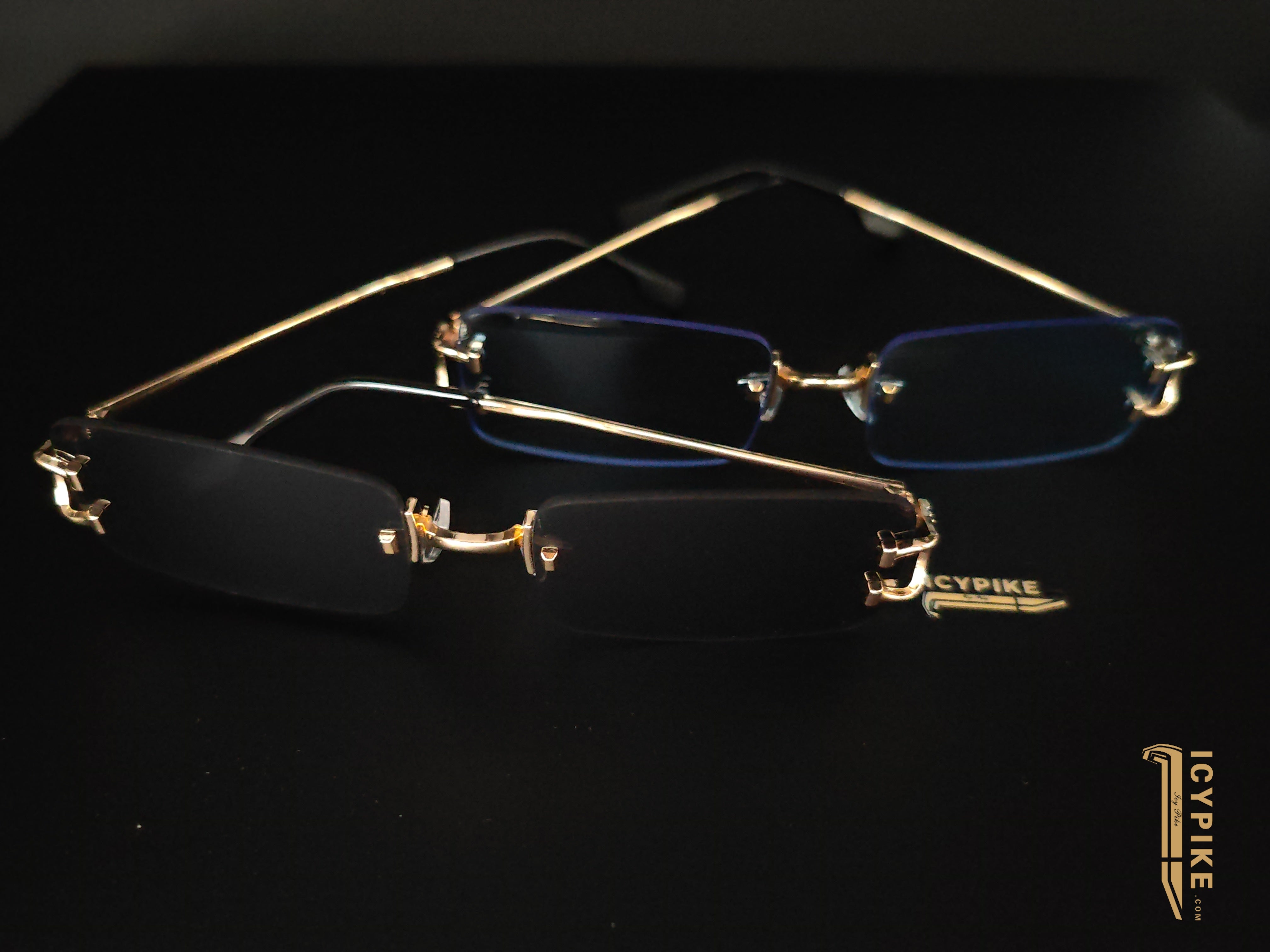 ICYPIKE Gold Frame Sunglasses - {{ cuban link}} Sunglasses