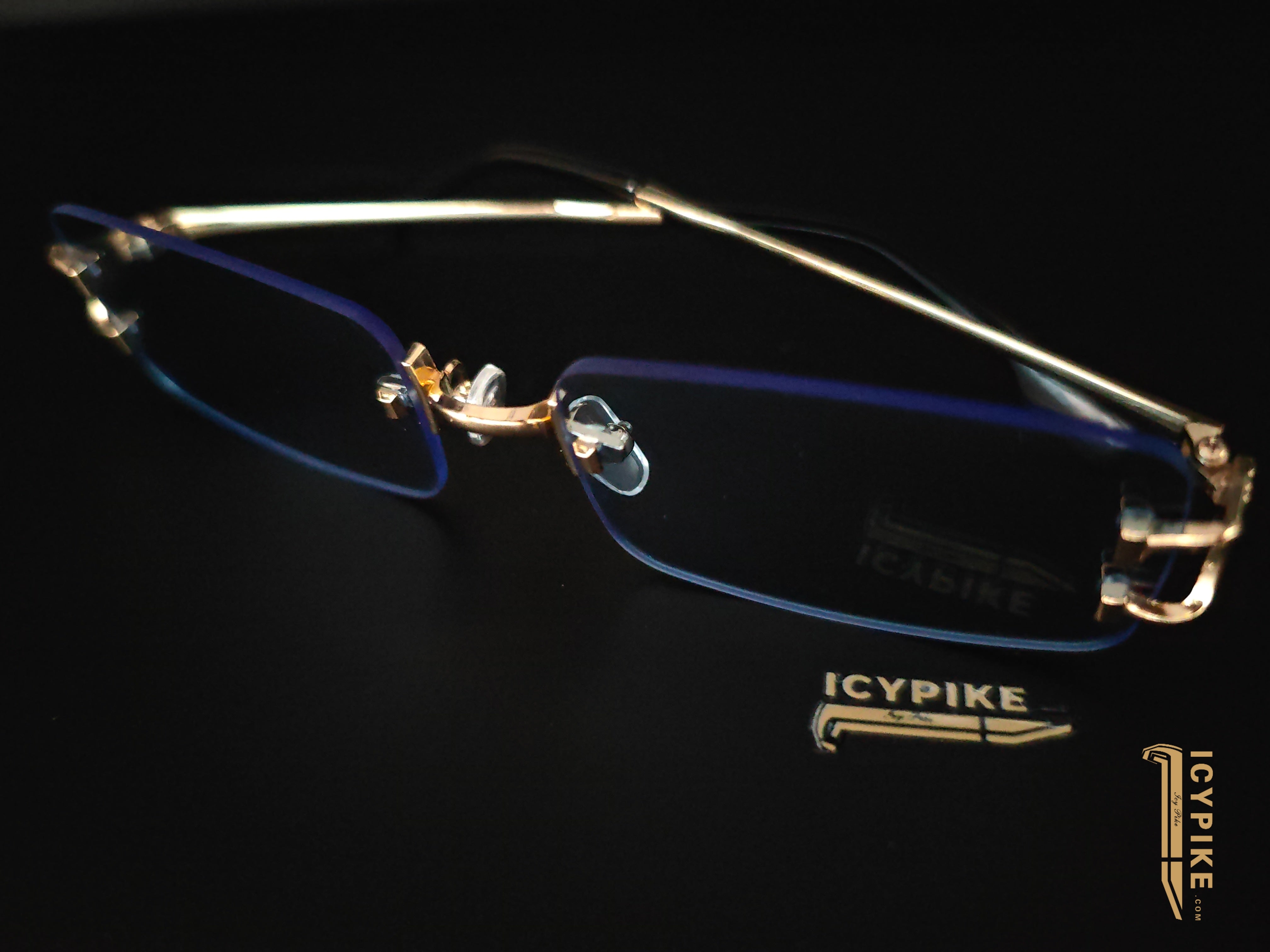 ICYPIKE Gold Frame Sunglasses - {{ cuban link}} Sunglasses