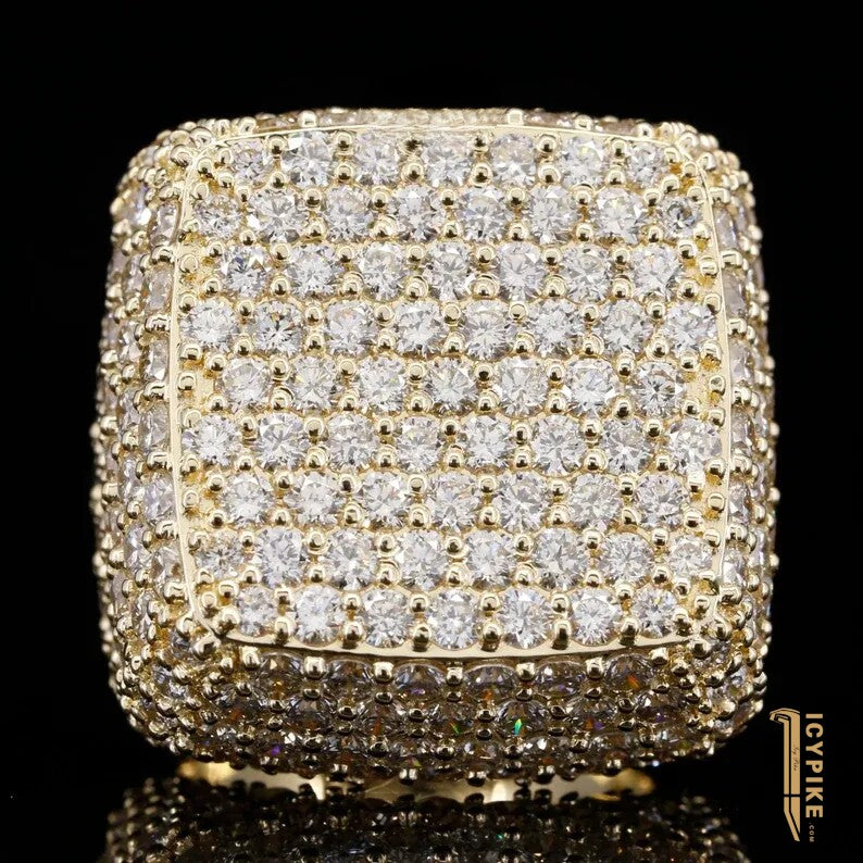 Ring Square Shaped - {{ cuban link}} Ring