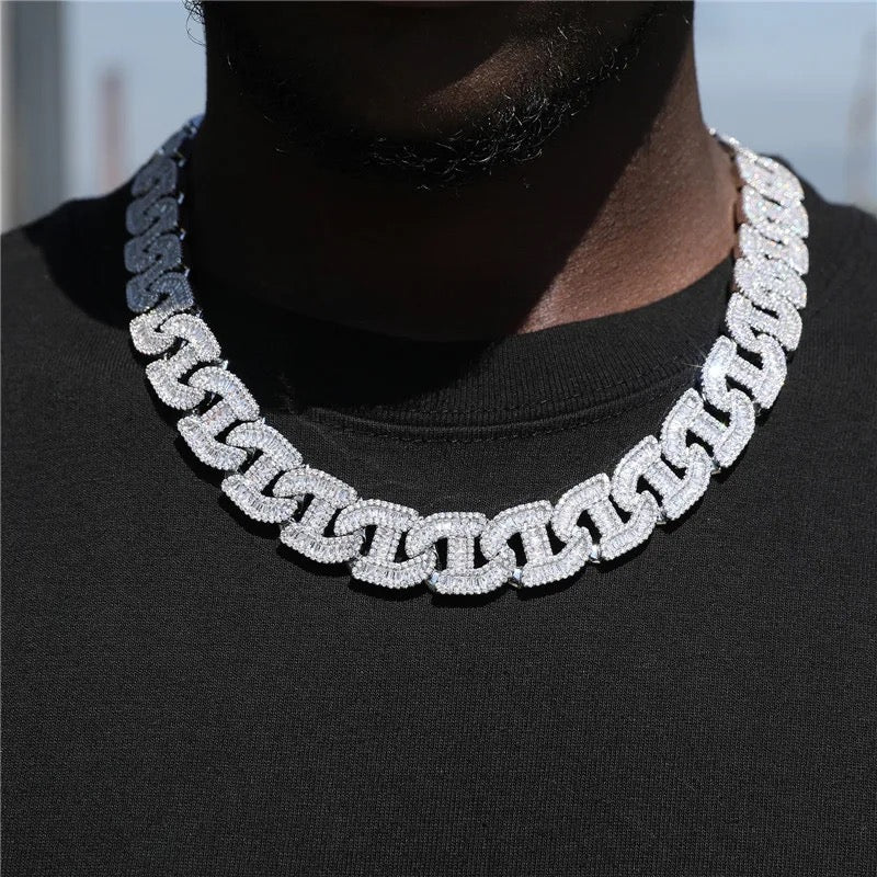 17mm 18K Gold Plated Cuban Link Chain