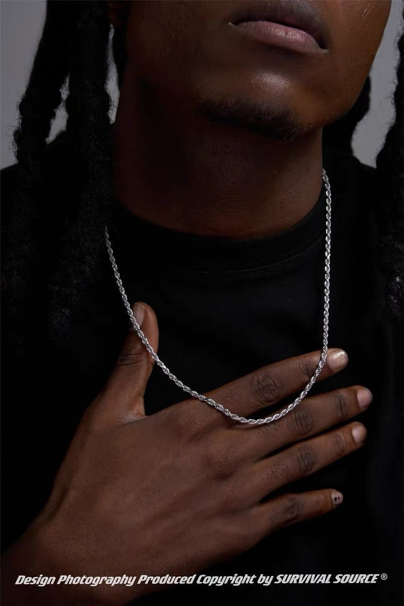 5mm Gold Plated Twisted Rope Chain