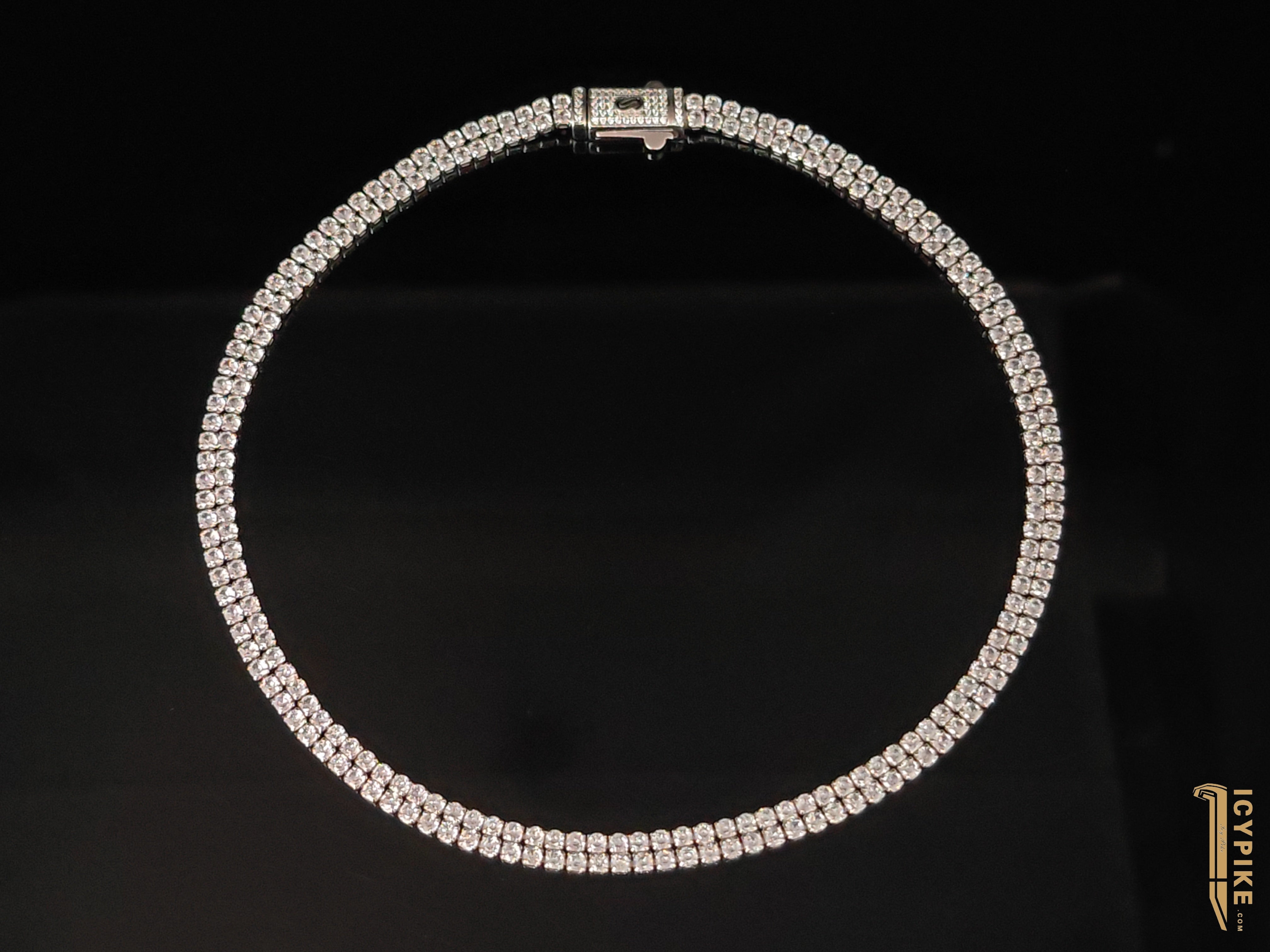 6mm 14K Gold Plated Tennis Necklace - {{ cuban link}} Chain