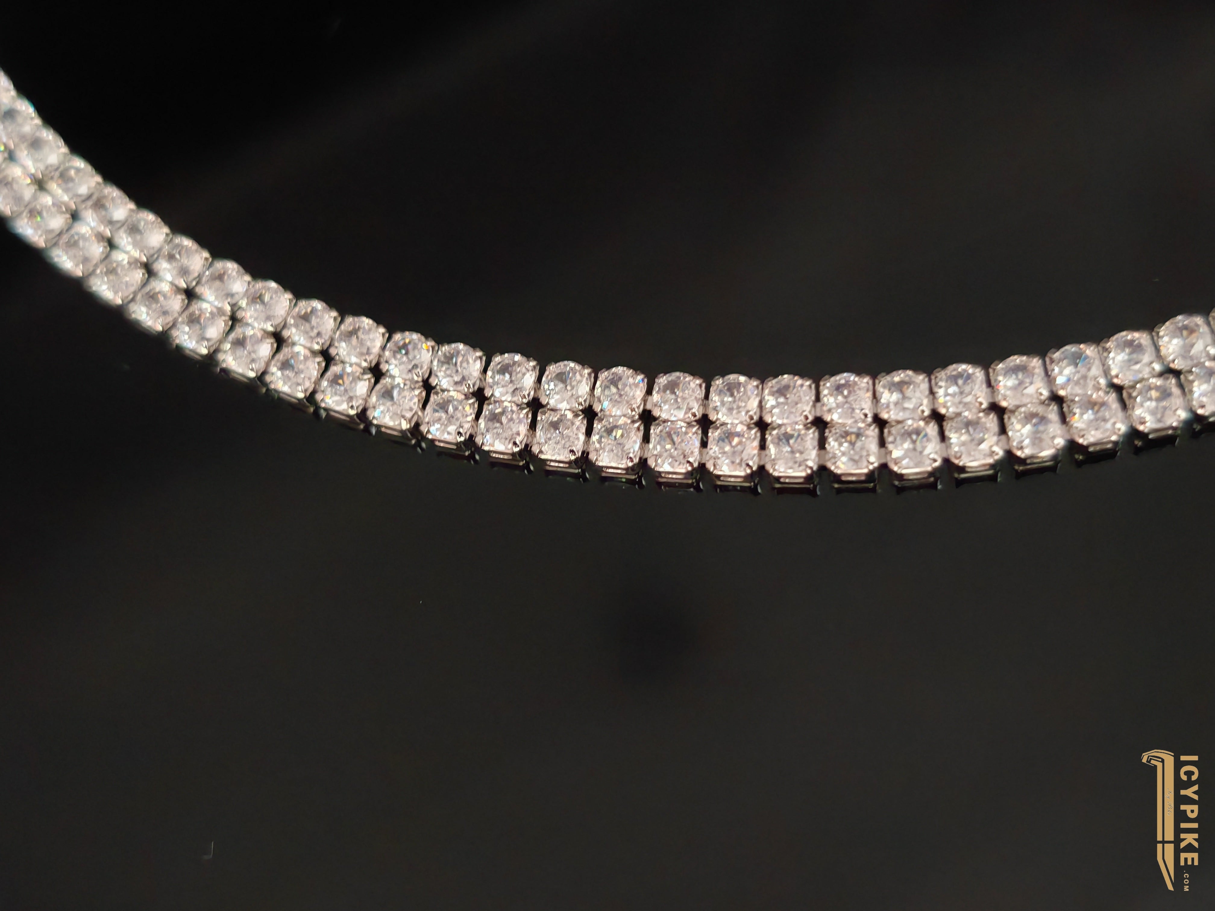 6mm 14K Gold Plated Tennis Necklace - {{ cuban link}} Chain