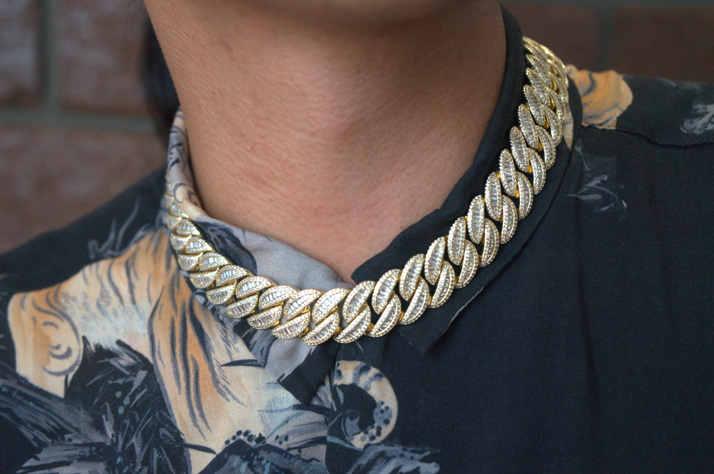 19mm 18K Gold  Cuban Link Chain