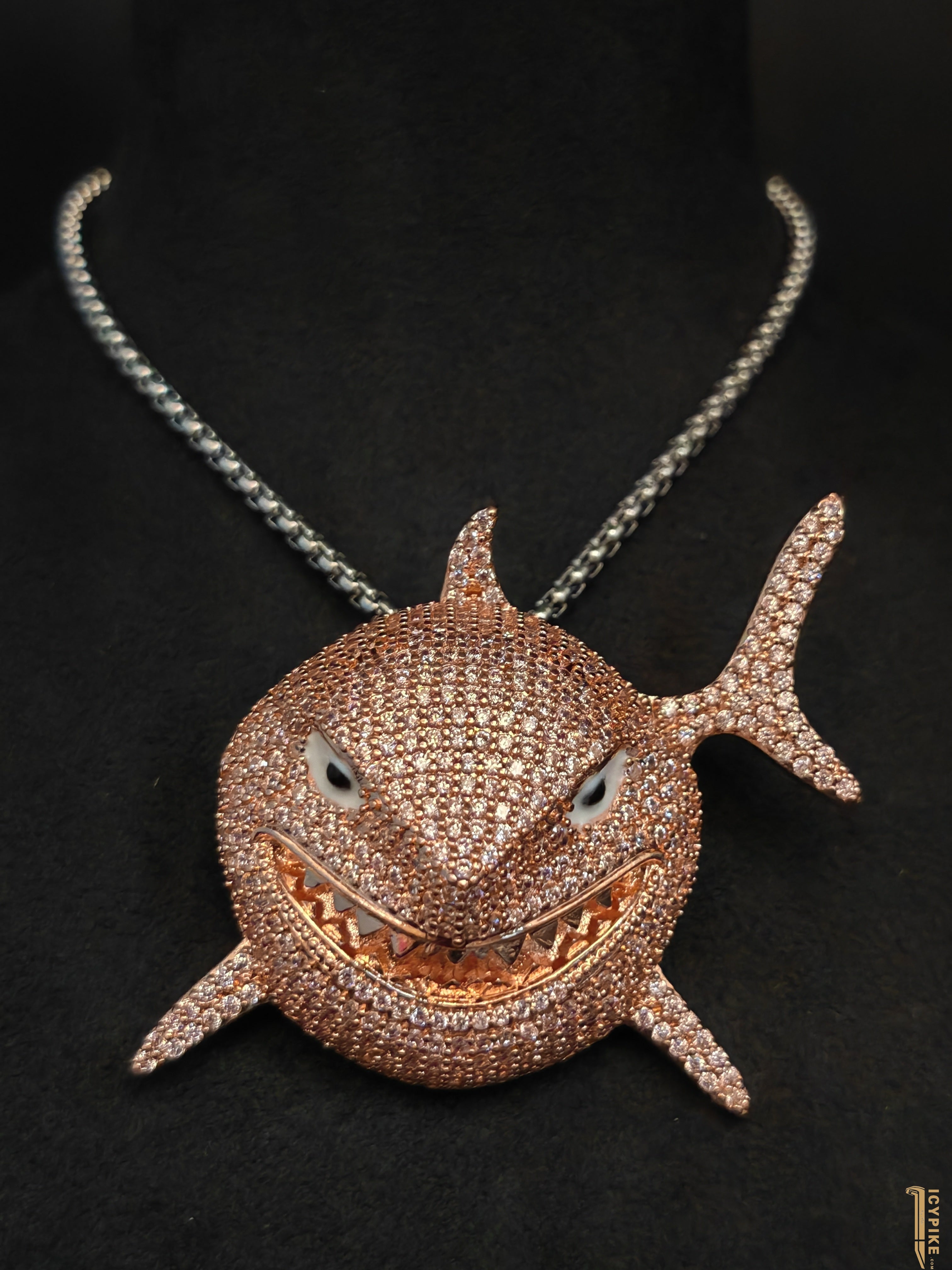 14K Gold Plated Shark Pendant 68mm*50mm*26mm - {{ cuban link}} Pendant