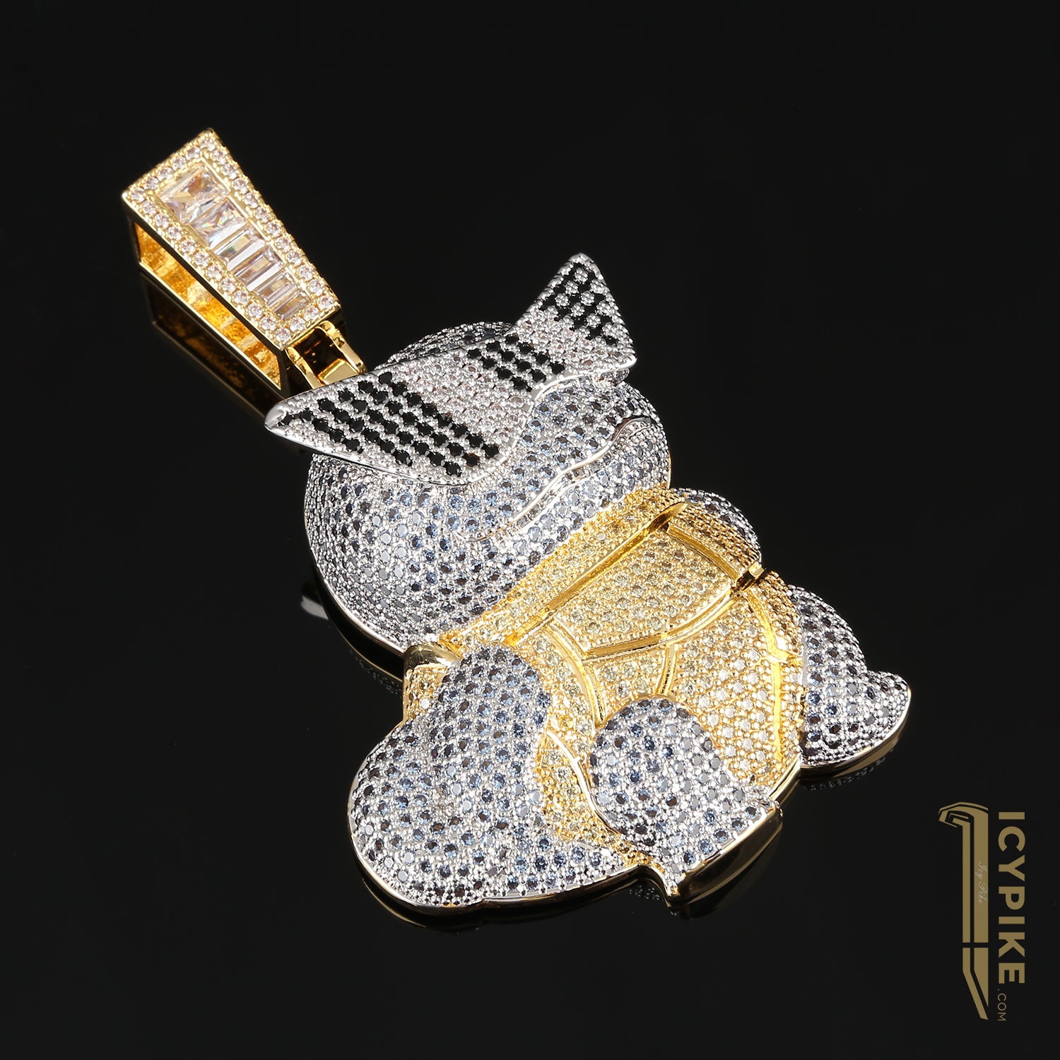 80mm*49mm*18mm 14K Gold Plated Squirtle Pendant - {{ cuban link}} Pendant