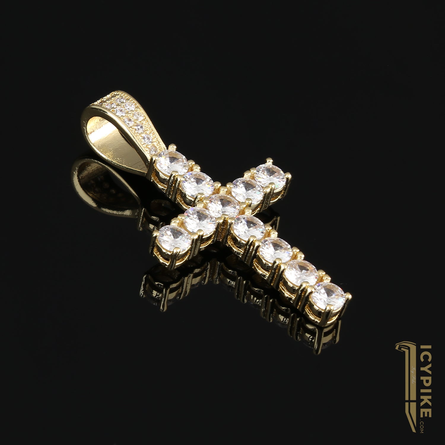 50mm*25mm*10mm 14K Gold Plated Cross Pendant - {{ cuban link}} Pendant
