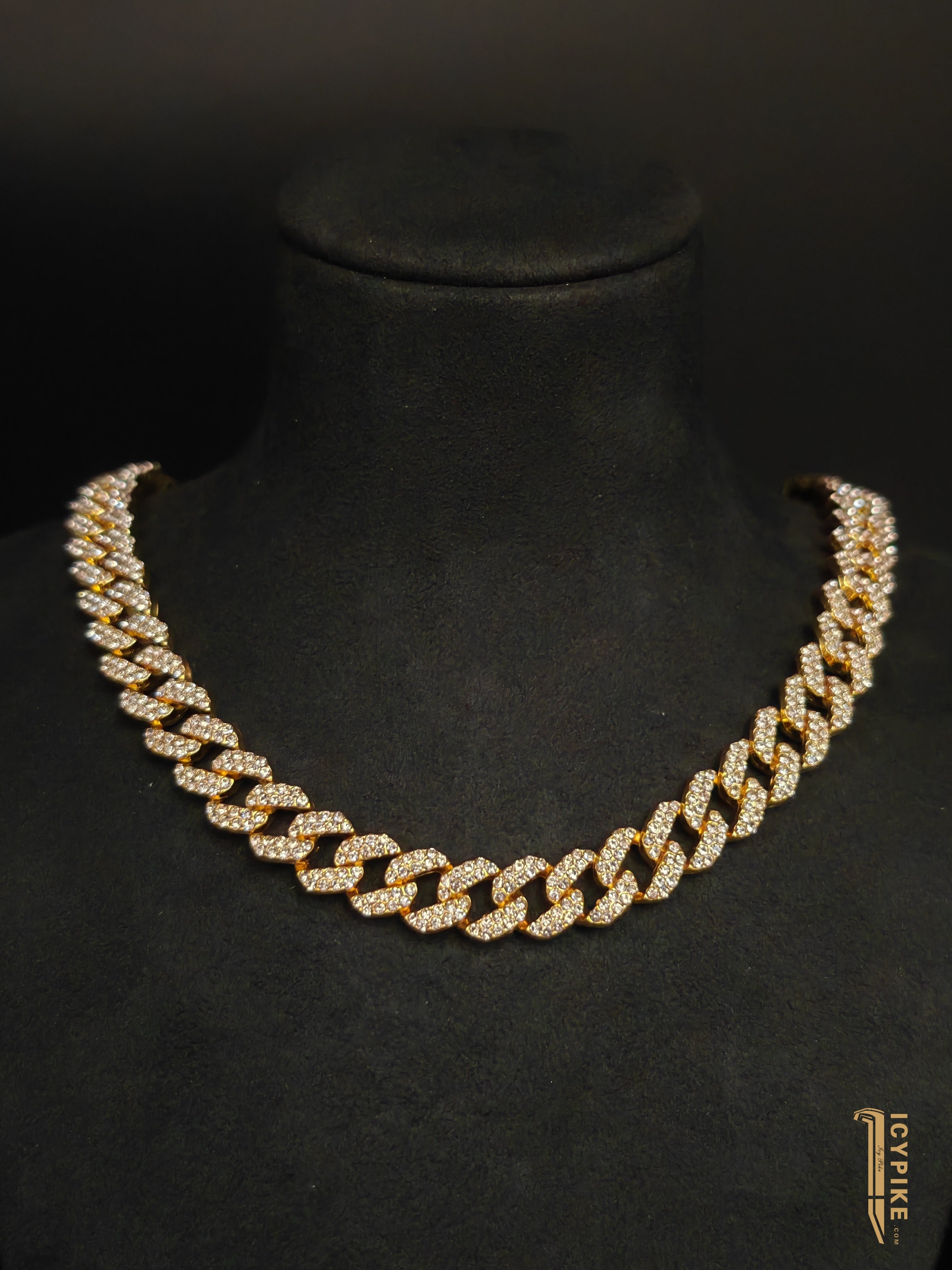 8.8mm Gold Plated Cuban Link Chain - {{ cuban link}} Chain