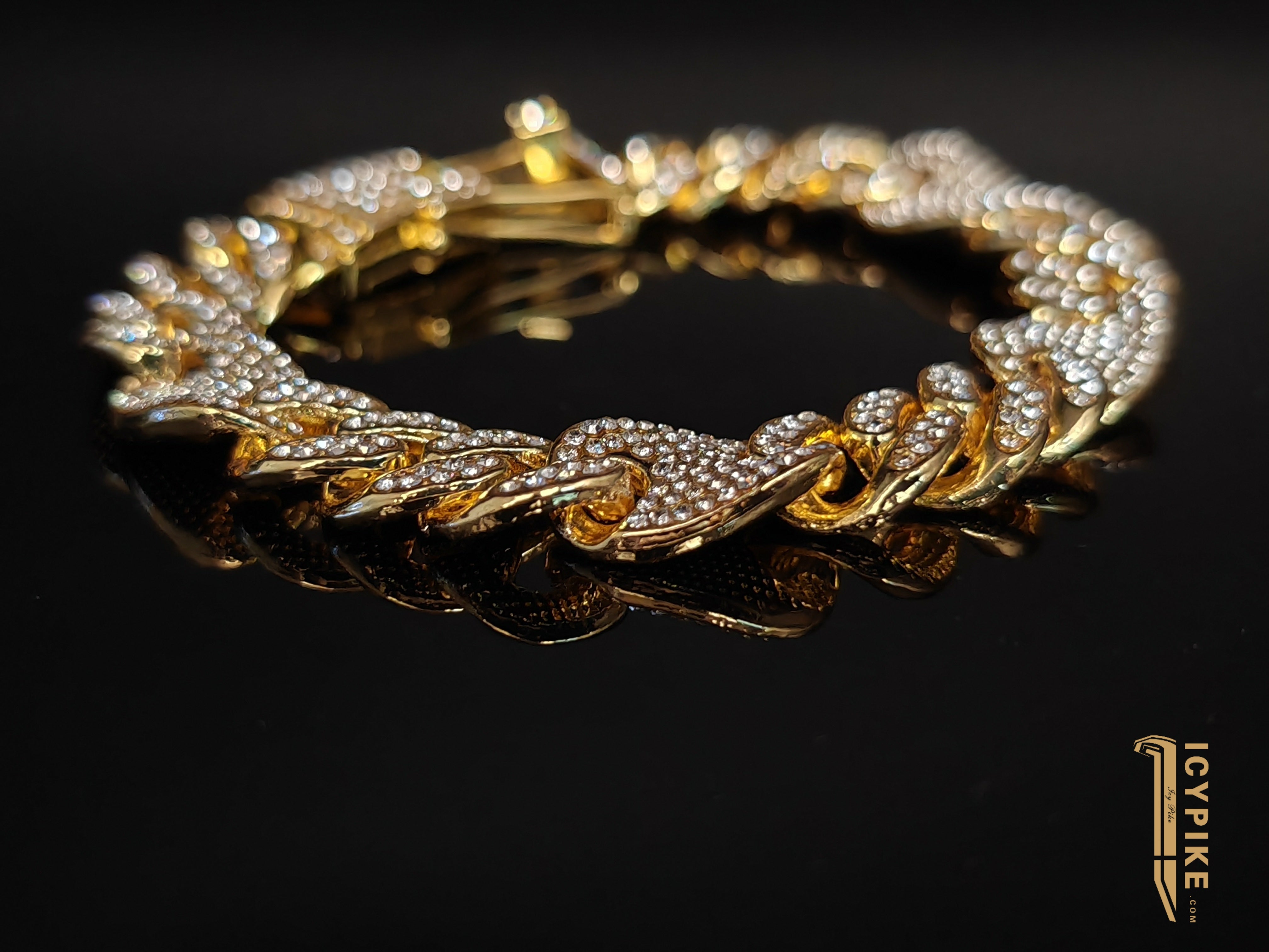 12mm Gold Plated Cuban Link Bracelet - {{ cuban link}} Bracelet