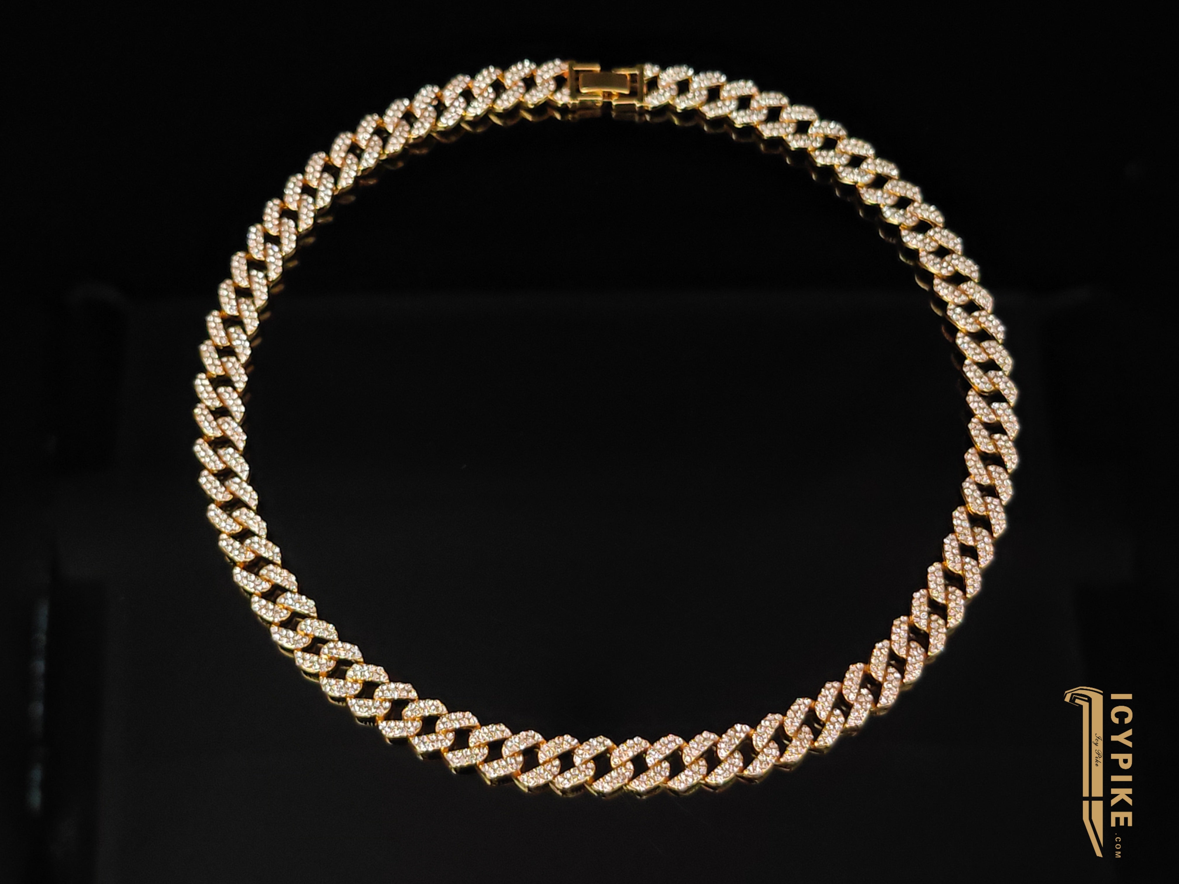 10mm Iced out Gold Plated Cuban Link Chain - {{ cuban link}} Chain