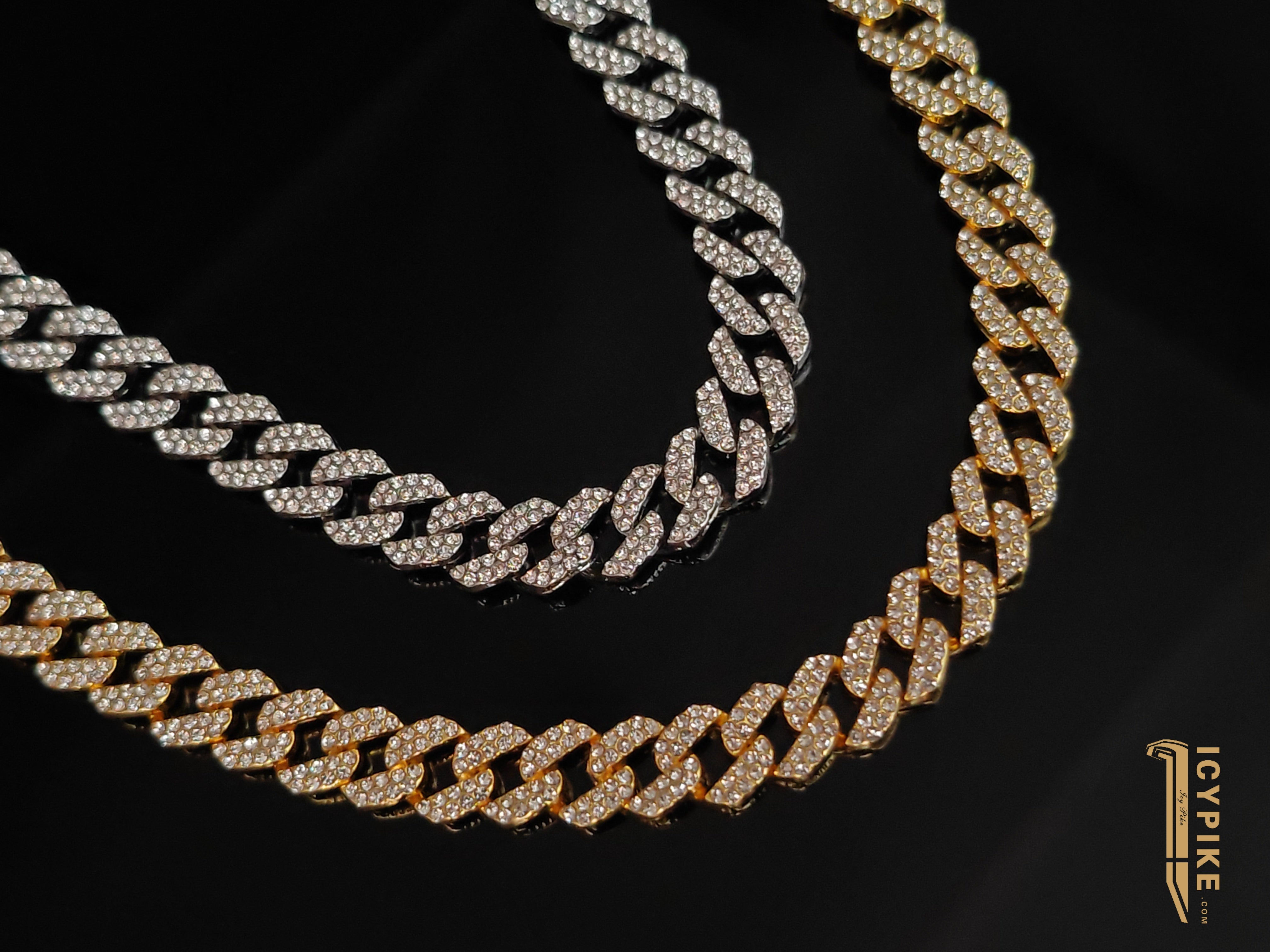 10mm Iced out Gold Plated Cuban Link Chain - {{ cuban link}} Chain
