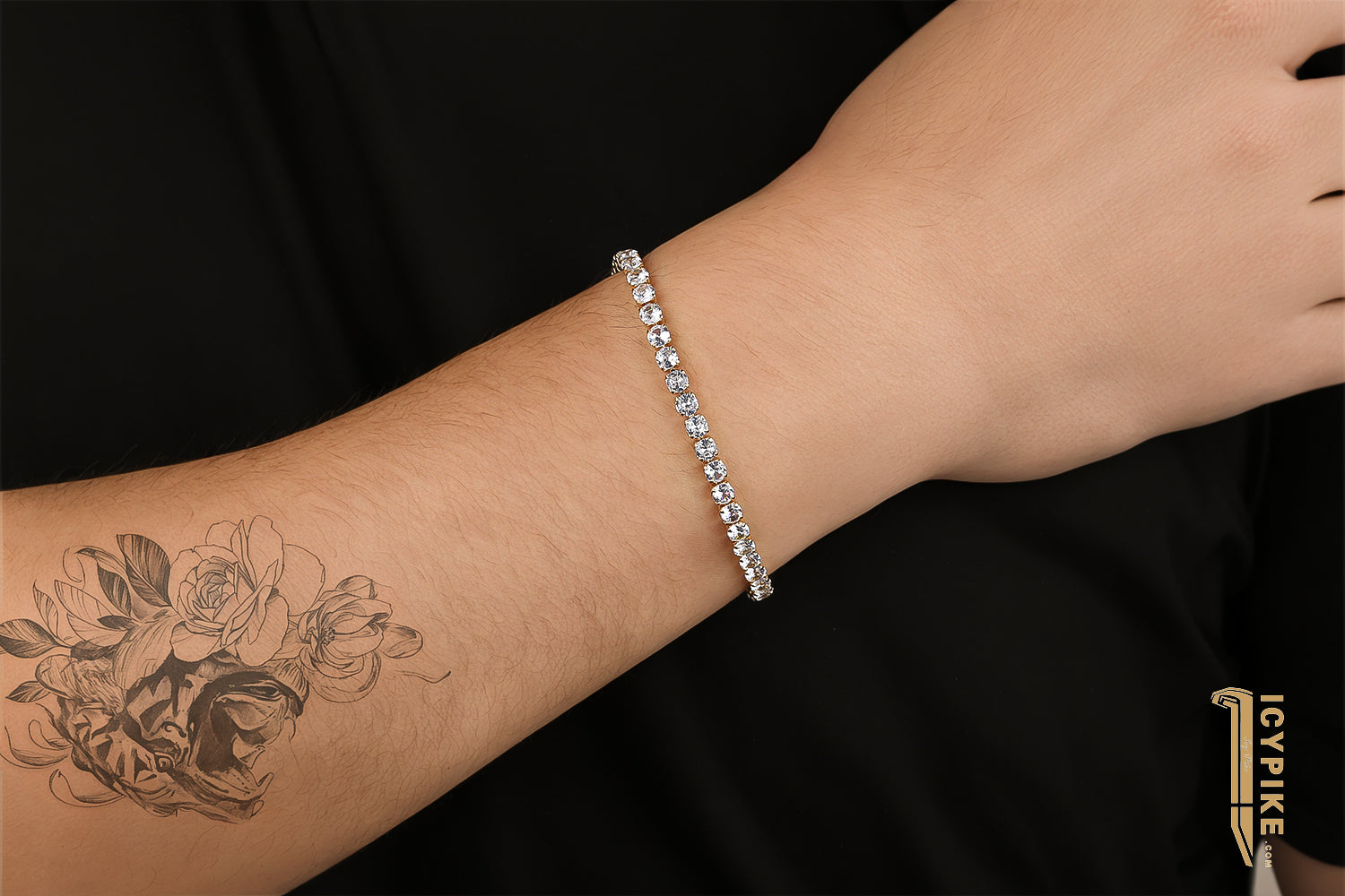 4mm Gold Plated Tennis Bracelet - {{ cuban link}} Bracelet