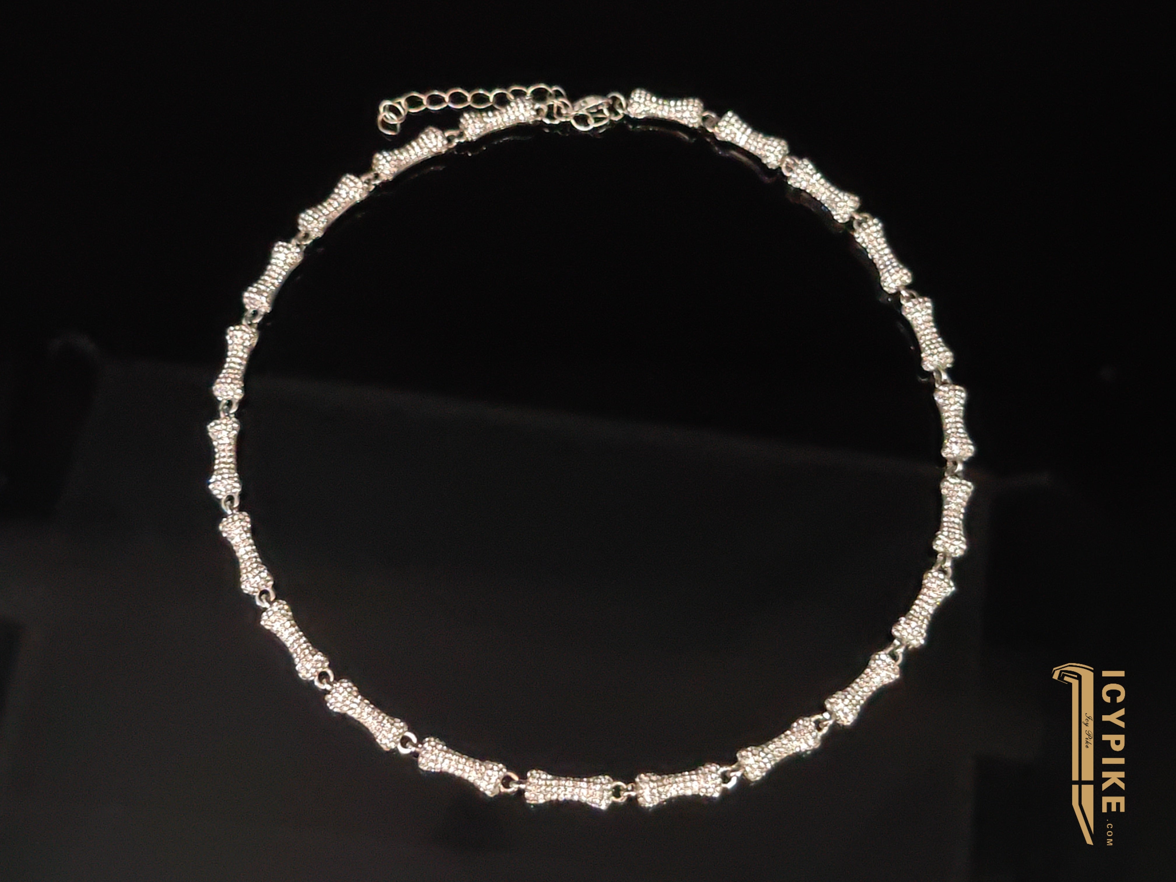 6.5mm Gold Plated Bone Necklace - {{ cuban link}} Chain