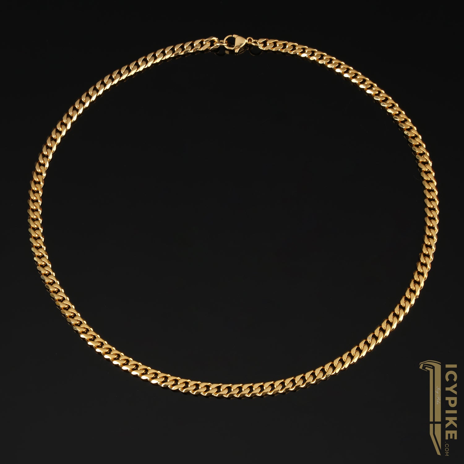 5mm Gold Plated Cuban Link Chain - {{ cuban link}} Chain
