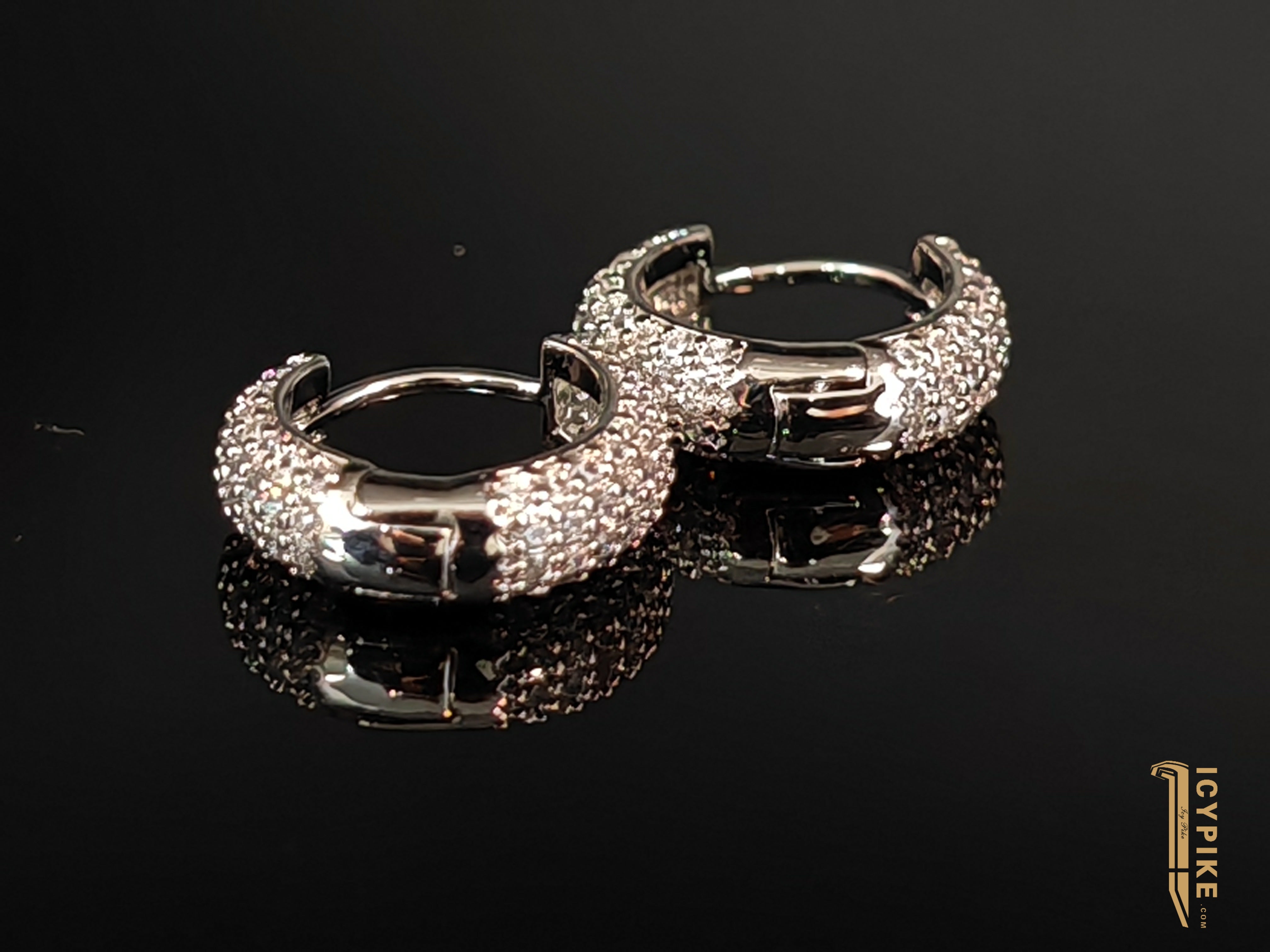 ICYPIKE 18K Gold Plated Loop Earrings - {{ cuban link}} Earrings