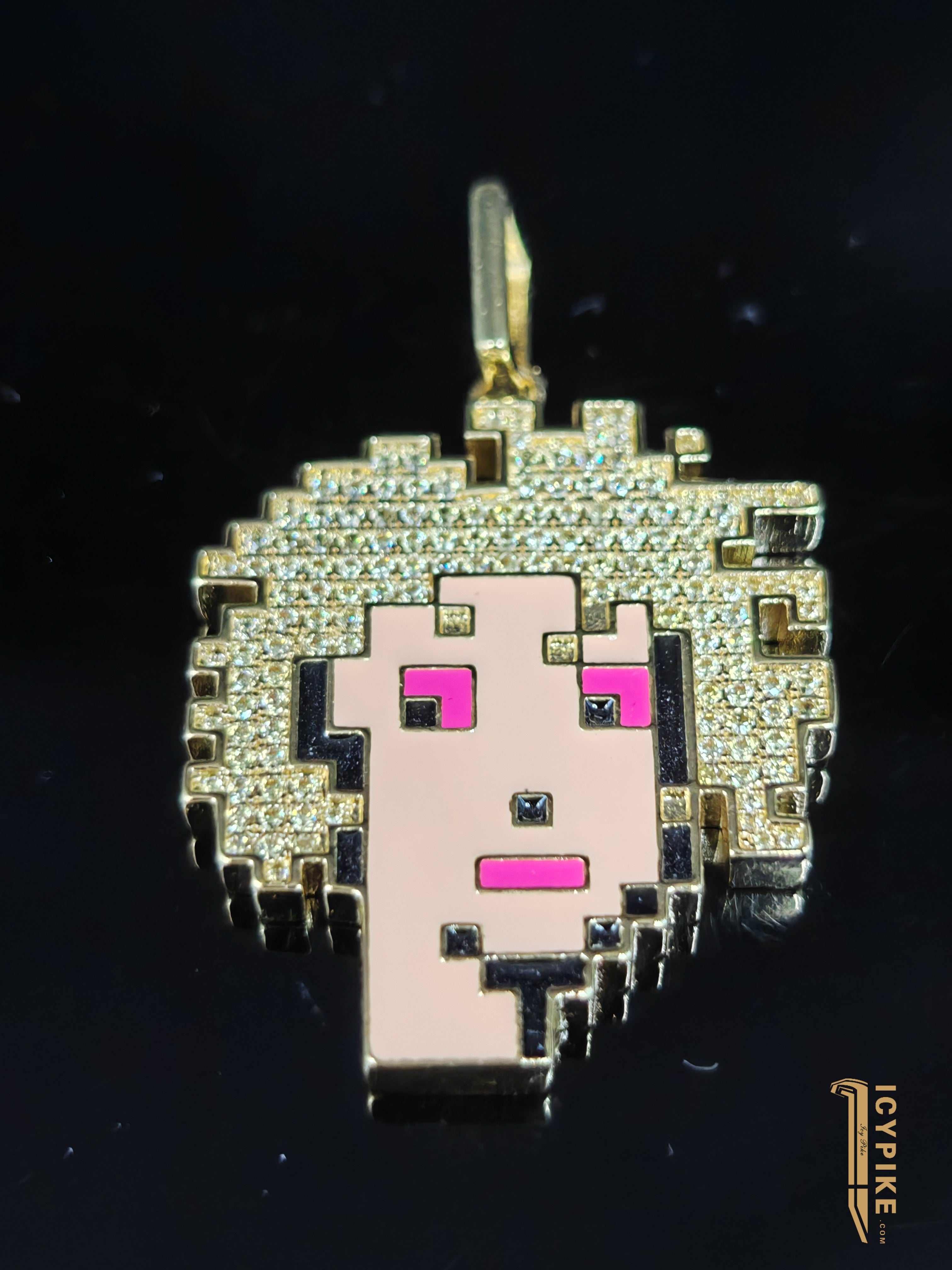 White Gold Plated NFT Pendant #5 - {{ cuban link}} Pendant