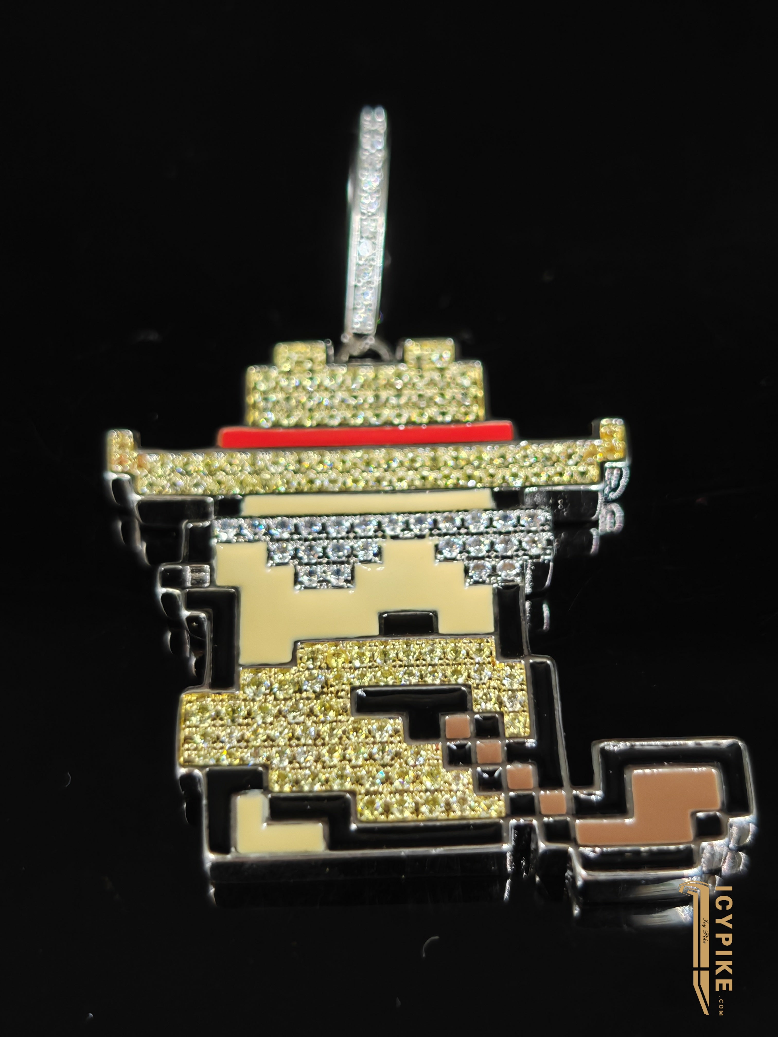 White Gold Plated NFT Pendant #6 - {{ cuban link}} Pendant