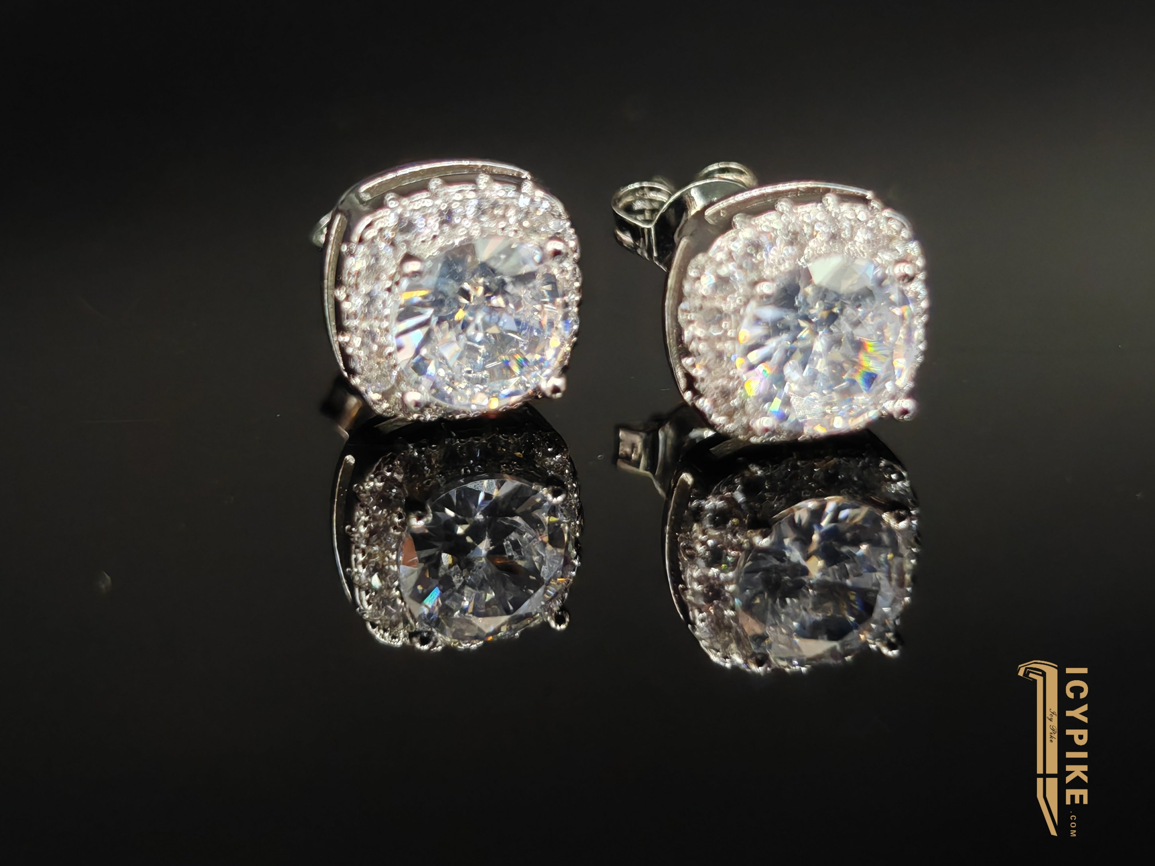18K Gold Plated Circle Earrings - {{ cuban link}} Earrings