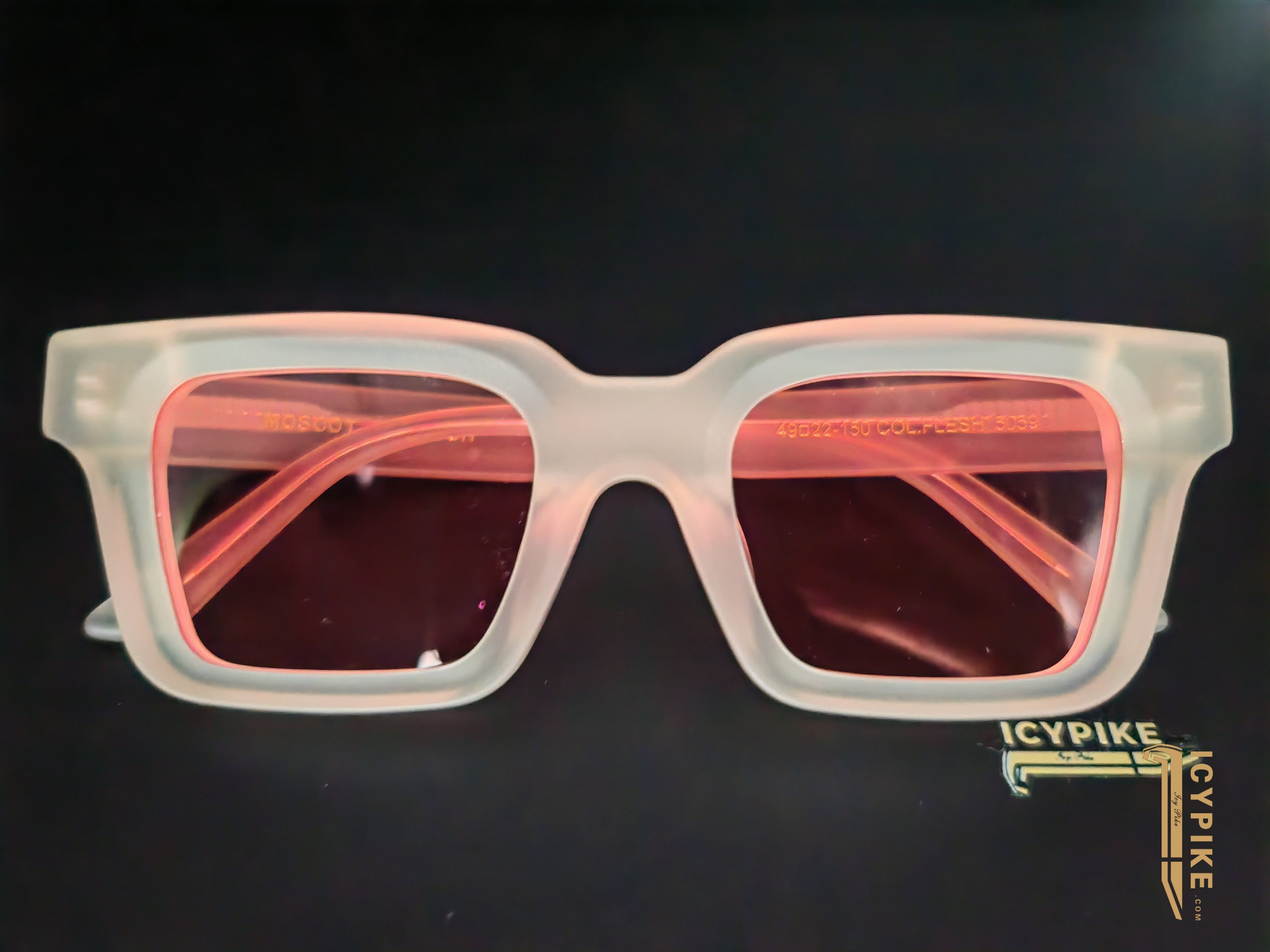 ICYPIKE RED LENS FASHION SUNGLASSES - {{ cuban link}}