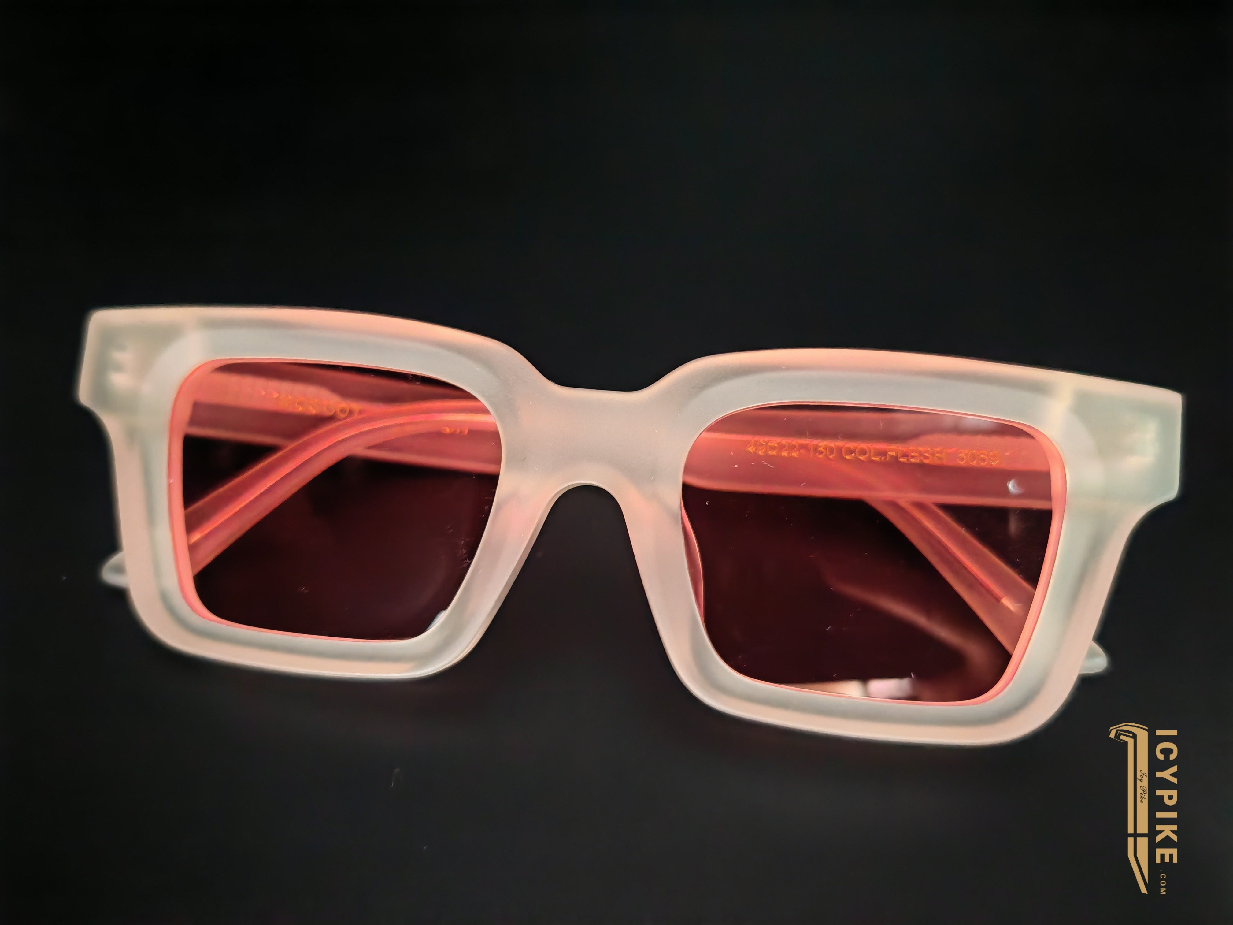 ICYPIKE RED LENS FASHION SUNGLASSES - {{ cuban link}}