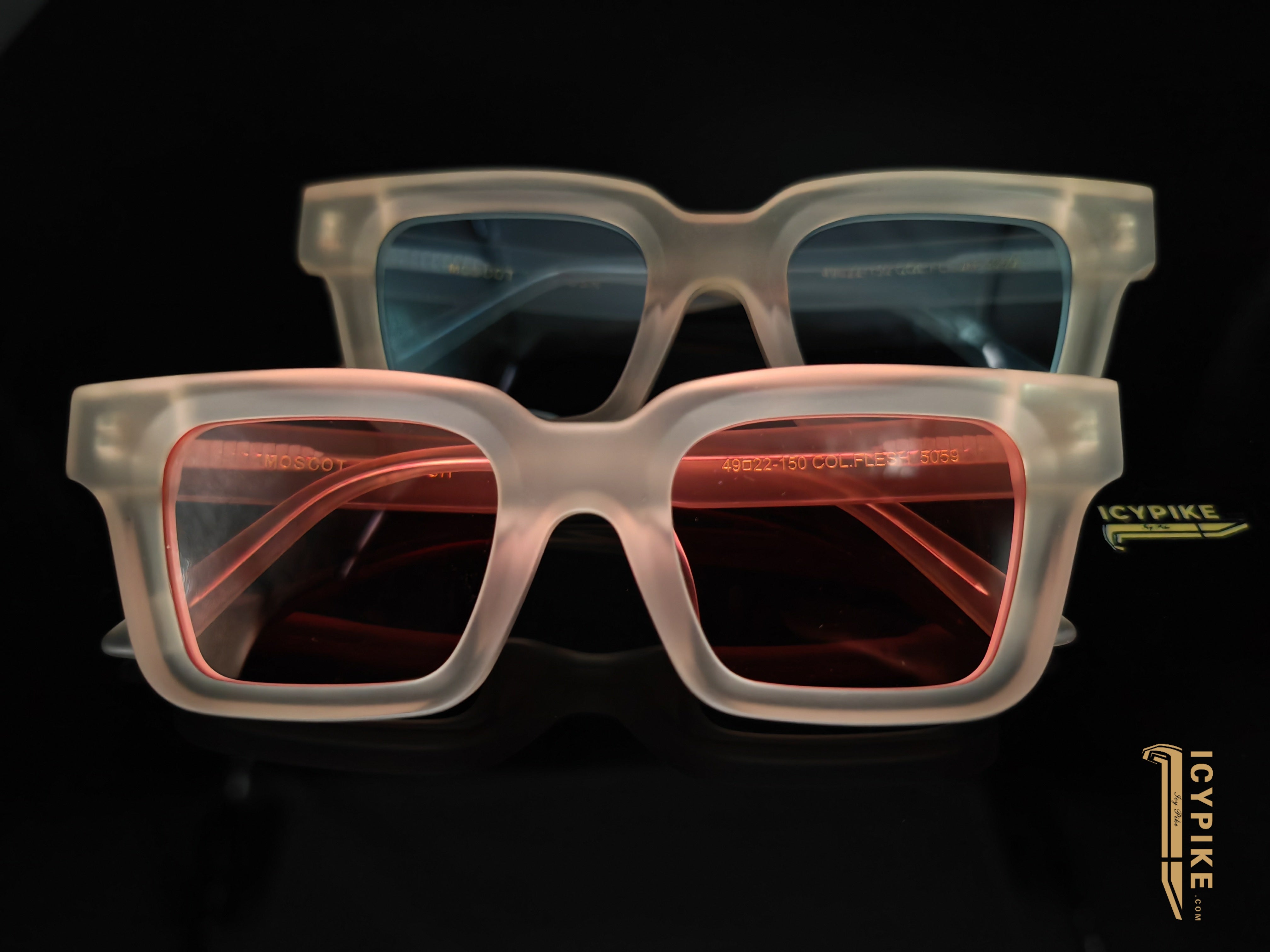 ICYPIKE RED LENS FASHION SUNGLASSES - {{ cuban link}}