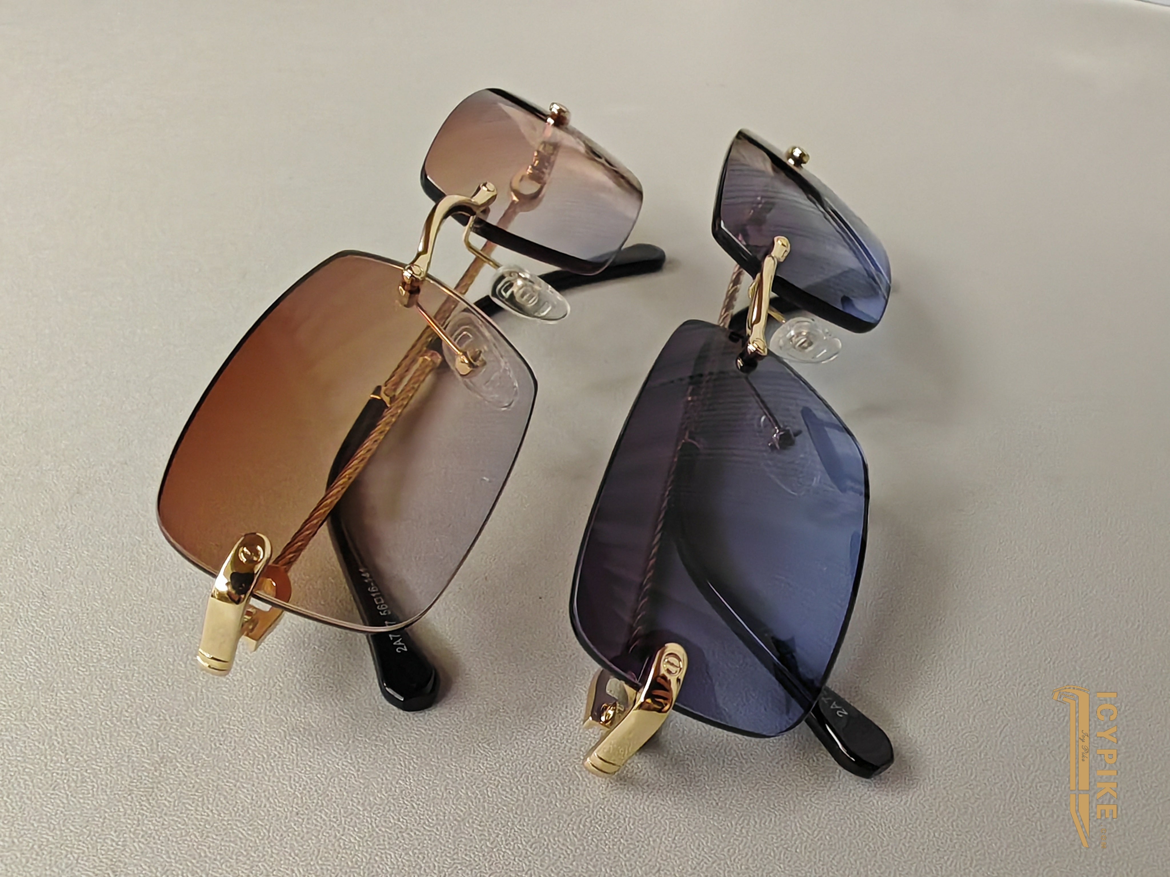 ICYPIKE SUNGLASSES GOLD FRAME - {{ cuban link}} Sunglasses