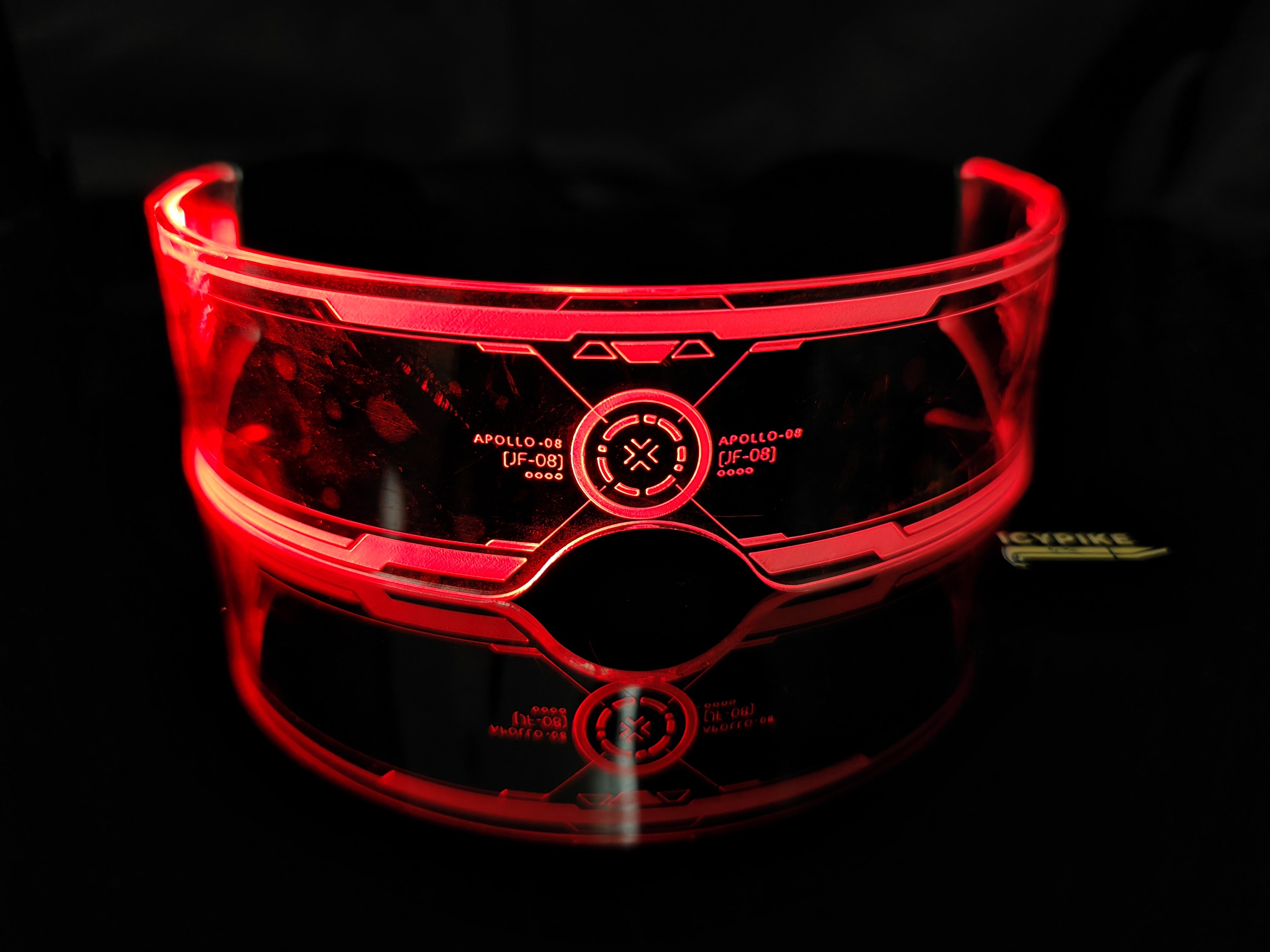 ICYPIKE CYBERPUNK STYLE FASHION NIGHT LIGHT GLASSES - {{ cuban link}} Sunglasses