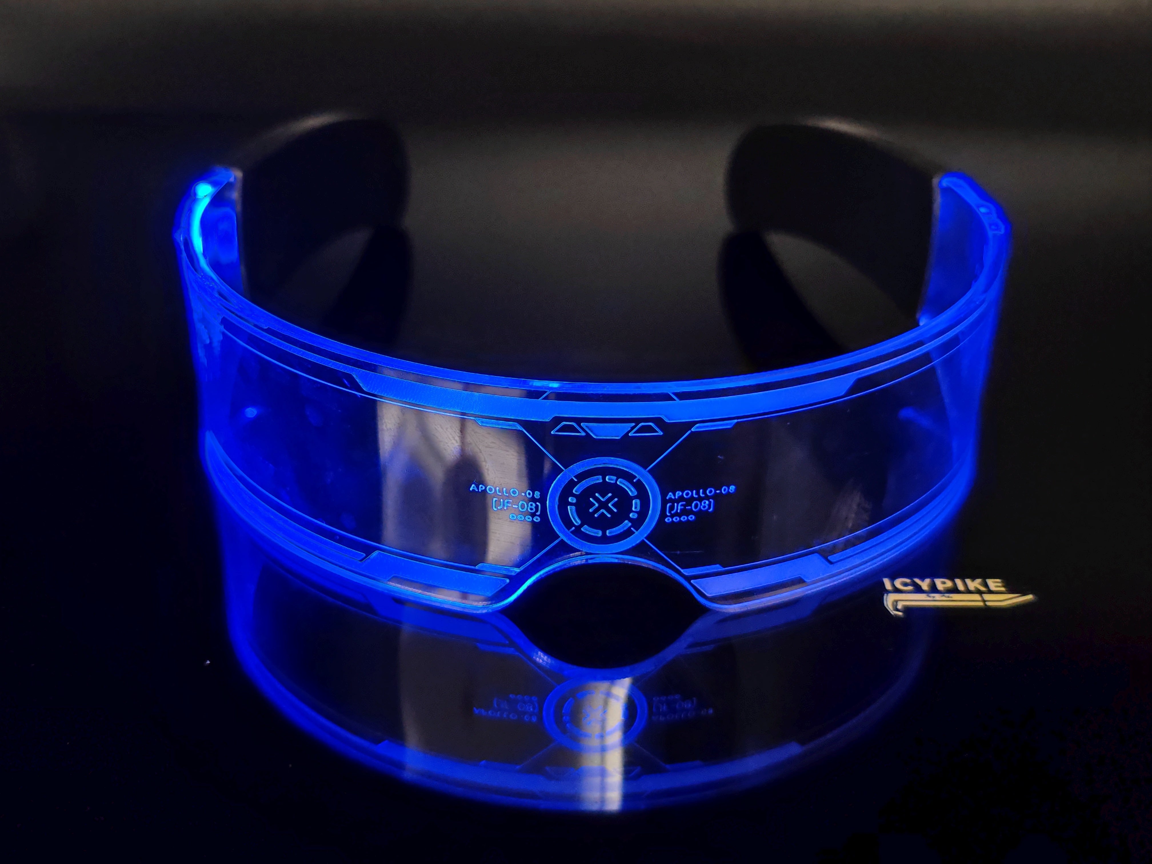 ICYPIKE CYBERPUNK STYLE FASHION NIGHT LIGHT GLASSES - {{ cuban link}} Sunglasses