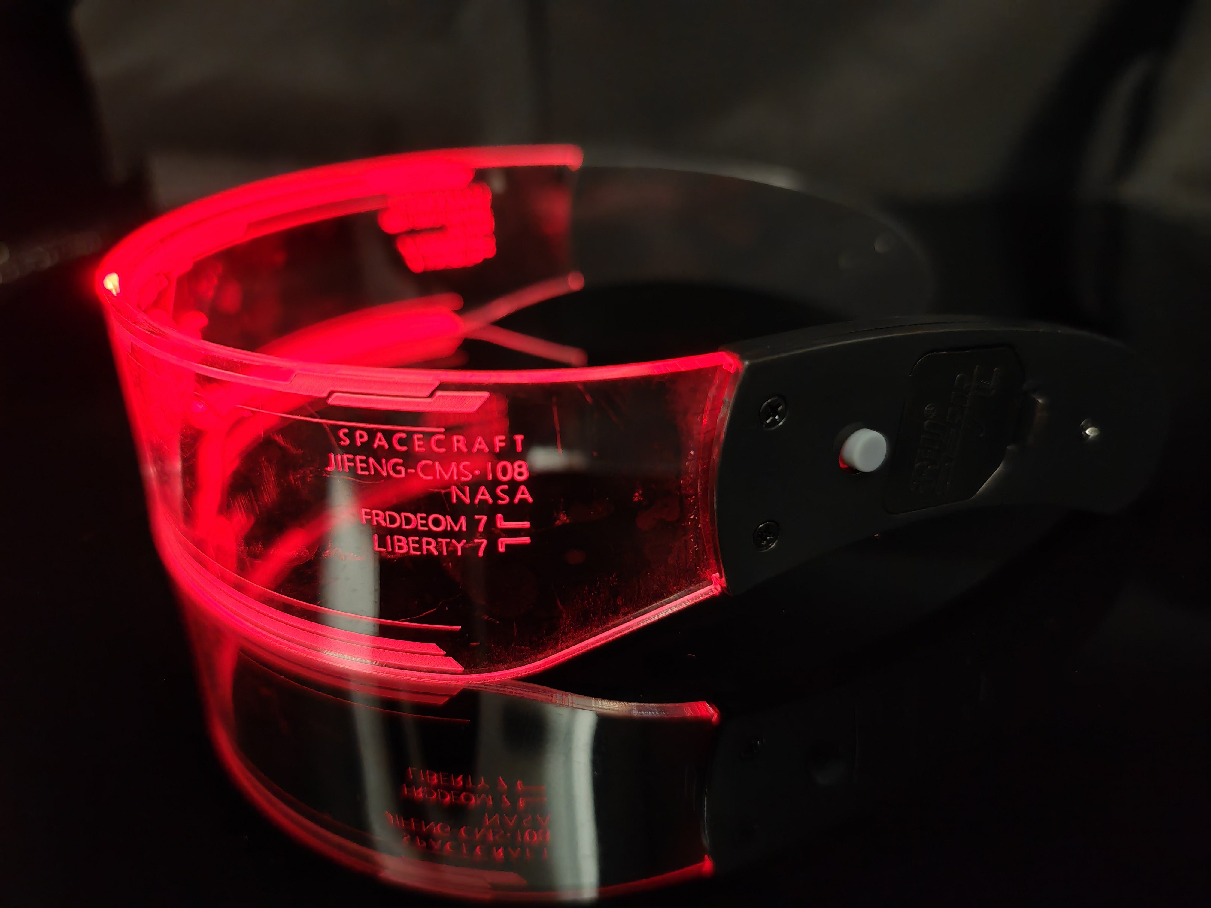 ICYPIKE CYBERPUNK STYLE FASHION NIGHT LIGHT GLASSES - {{ cuban link}} Sunglasses