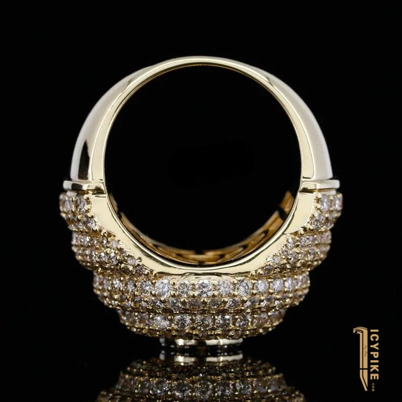 Customize Hip Hop Iced Out Ring Ring Mens - {{ cuban link}} Ring