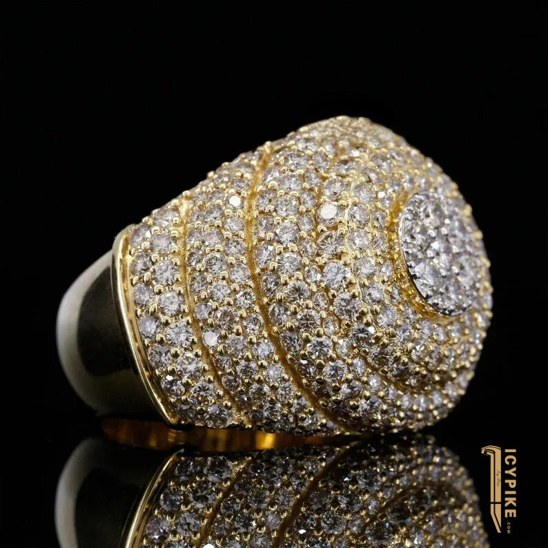 Customize Hip Hop Iced Out Ring Ring Mens - {{ cuban link}} Ring