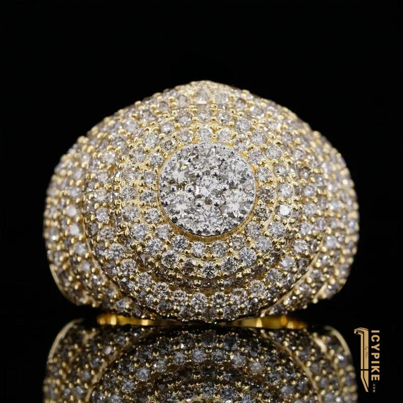 Customize Hip Hop Iced Out Ring Ring Mens - {{ cuban link}} Ring