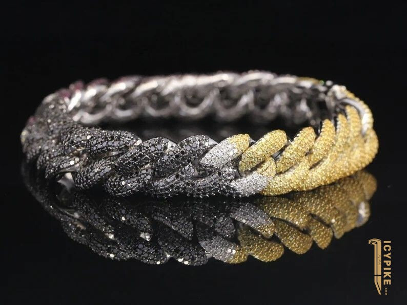 Color Diamond Bracelet - {{ cuban link}} Bracelet