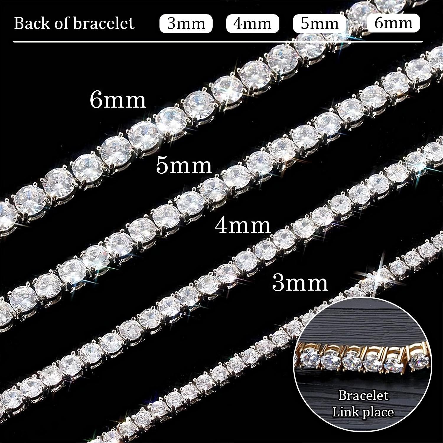 S925 MOISSANITE TENNIS BRACELET