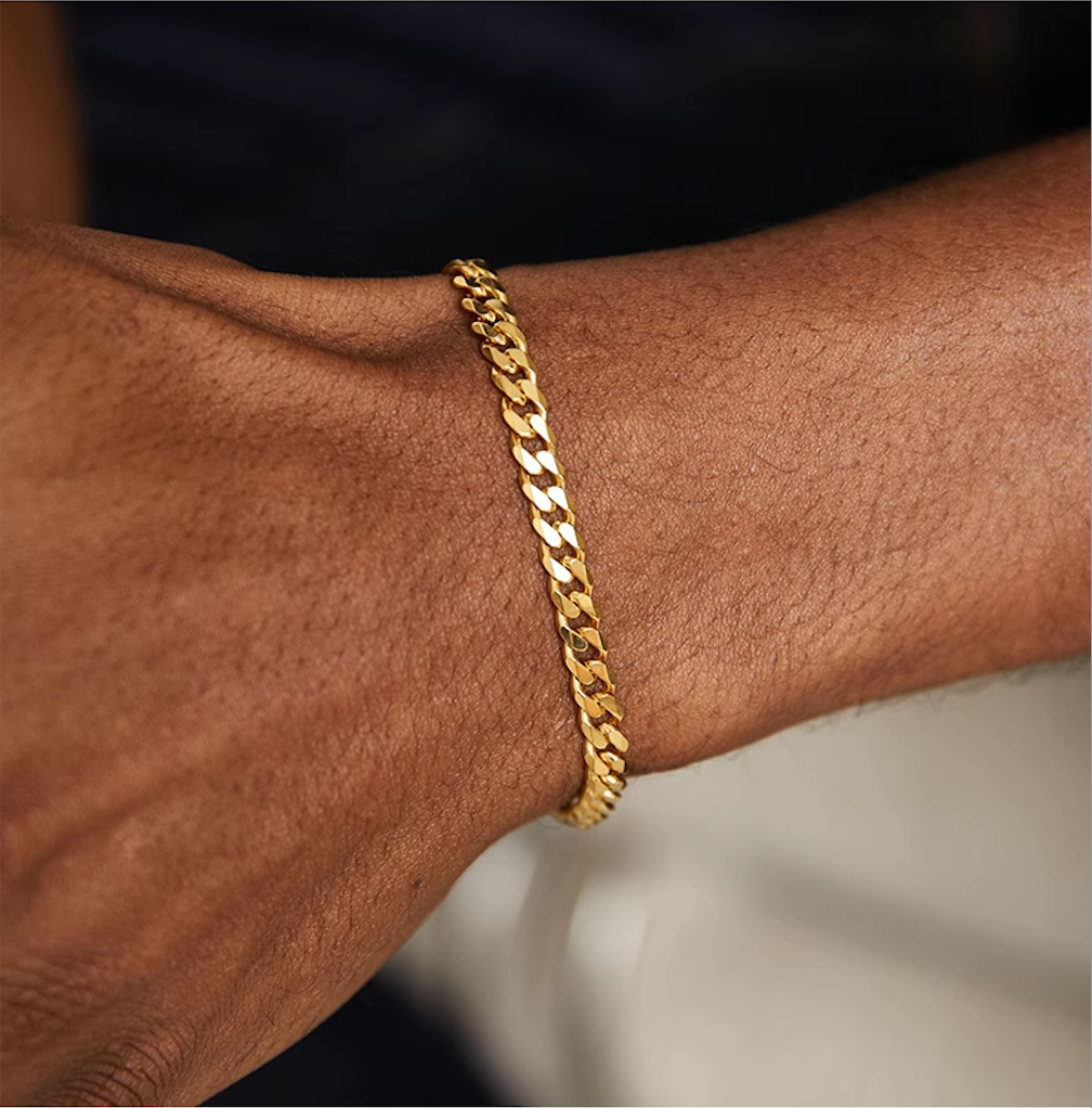 6mm Miami Cuban Bracelet 18k Gold