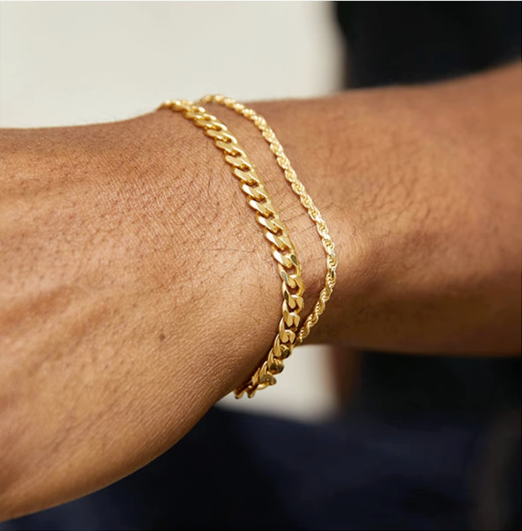 6mm Miami Cuban Bracelet 18k Gold