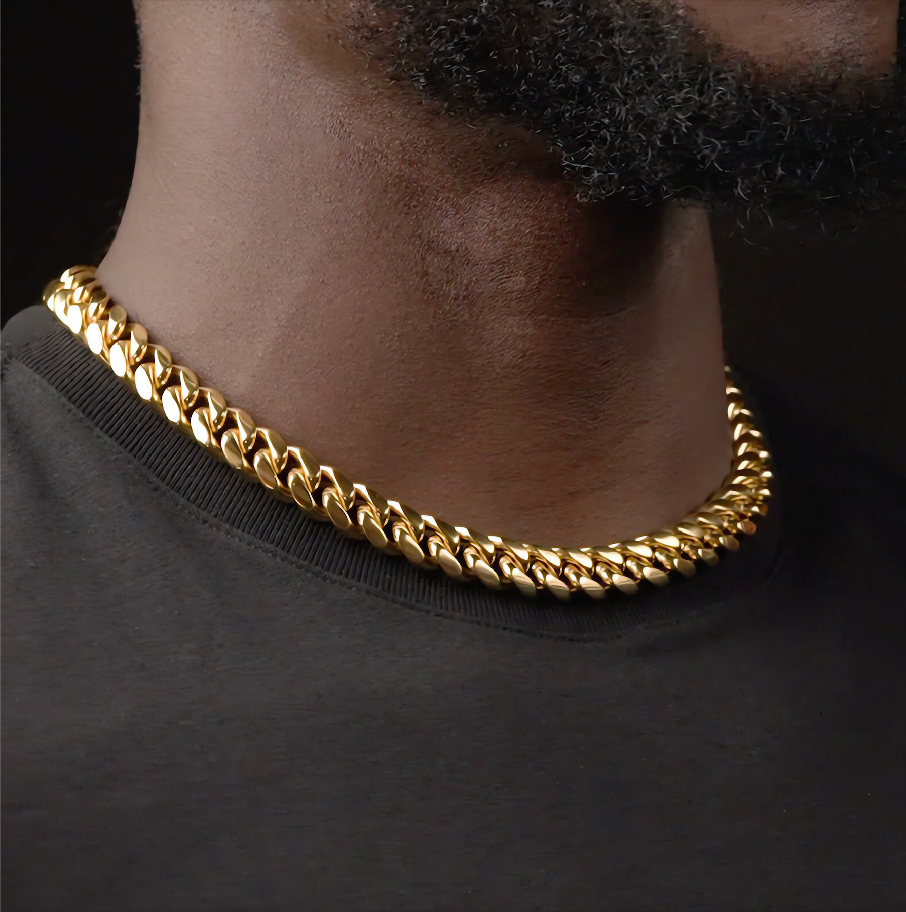 12mm Cuban in 18k Gold Plated Cuban Chain