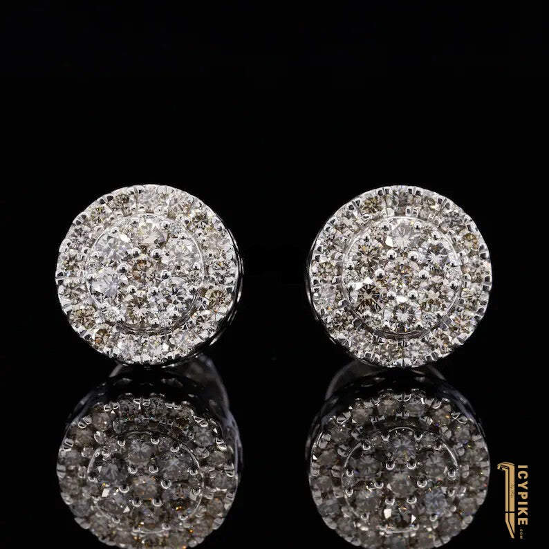 Custom Moissanite Earrings Iced Out Hip Hop Jewelry - {{ cuban link}} Earrings