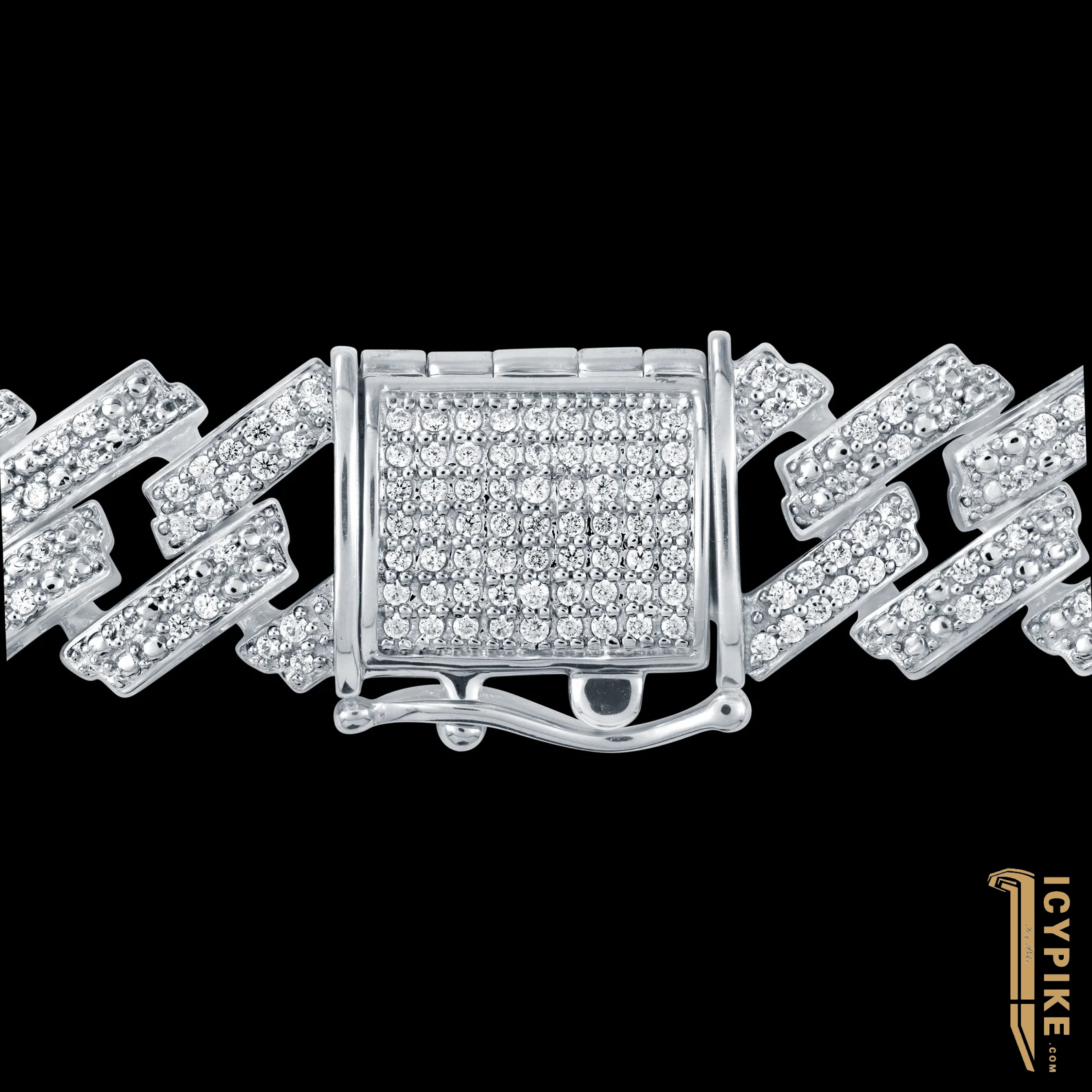 11mm ALL OPTION Natural Diamond PRONG SETTING CUBAN LINK - {{ cuban link}} Chain