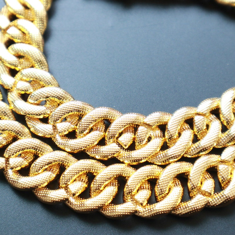 20mm Gold Plated Full Iced Cuban Chain - {{ cuban link}} Chain